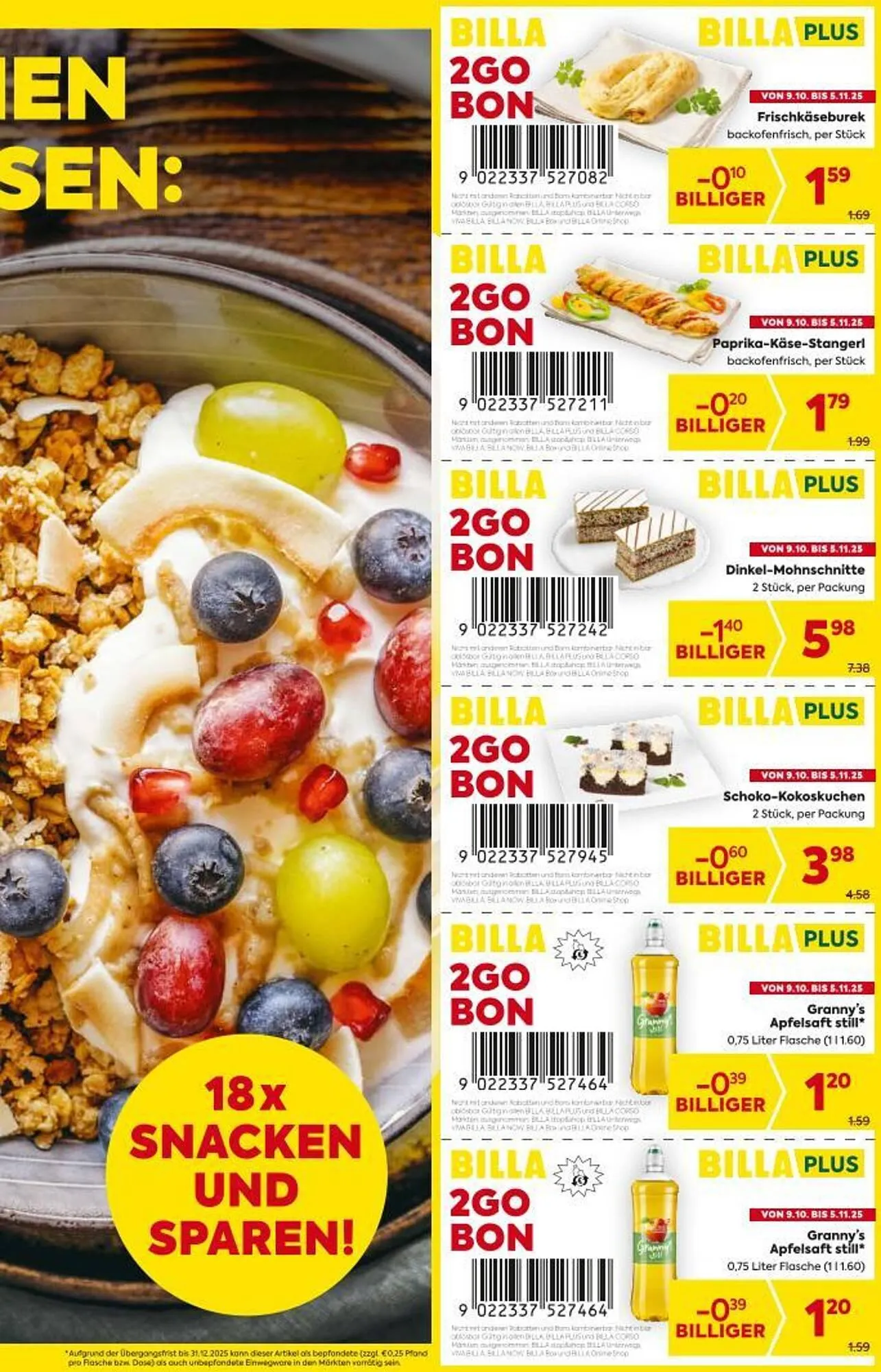 Billa Corso Flugblatt von 9. Oktober bis 5. November 2025 - Flugblätt seite 3