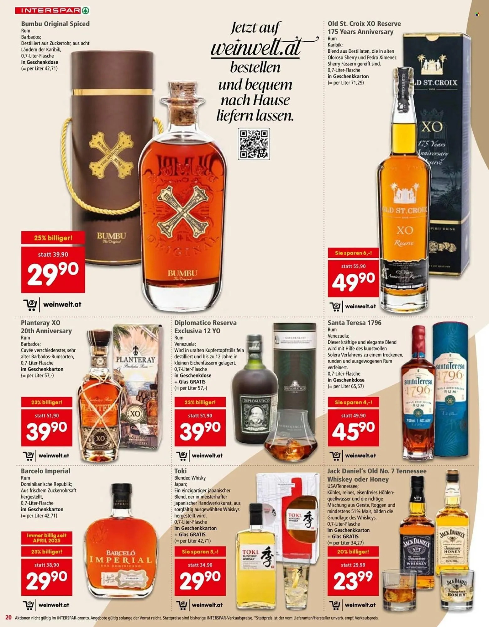 Interspar Flugblatt von 16. Oktober bis 24. Dezember 2025 - Flugblätt seite 20