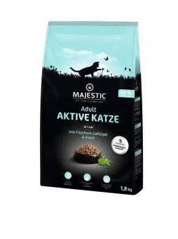 MAJESTIC Katze Adult Outdoor 1,8kg Beutel mit Geflügel und Fisch