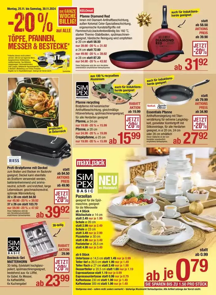 Rabatte und Aktionen von 22. November bis 6. Dezember 2024 - Flugblätt seite 22