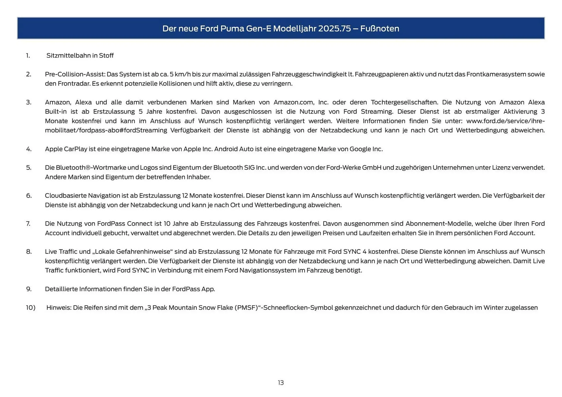 Ford Flugblatt von 12. September bis 17. November 2025 - Flugblätt seite 13