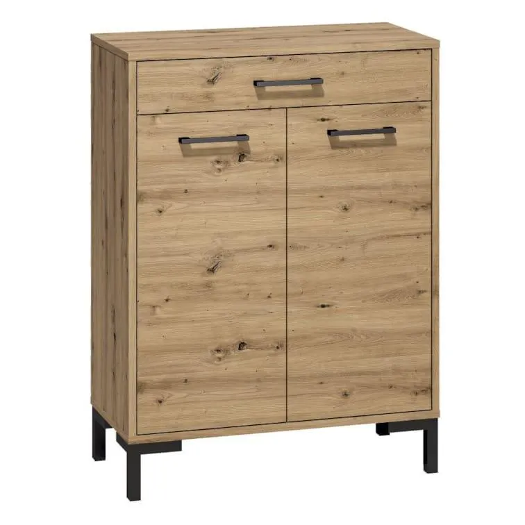 Steiner Shopping Kommode Pandrup 03, Farbe: Eiche - Abmessungen: 94 x 70 x 34 cm (H x B x T)