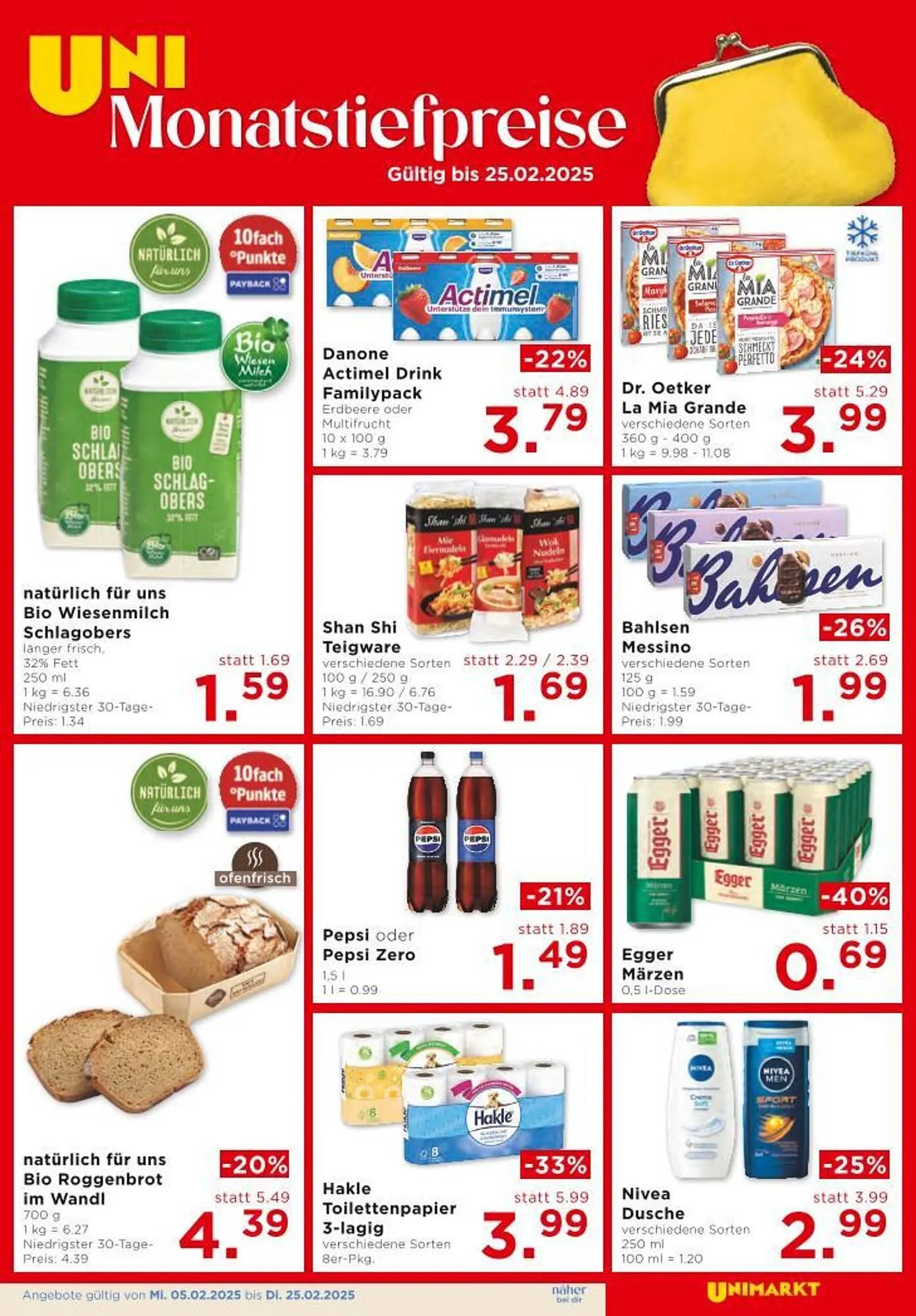 Unimarkt Flugblatt von 5. Februar bis 11. Februar 2025 - Flugblätt seite 11