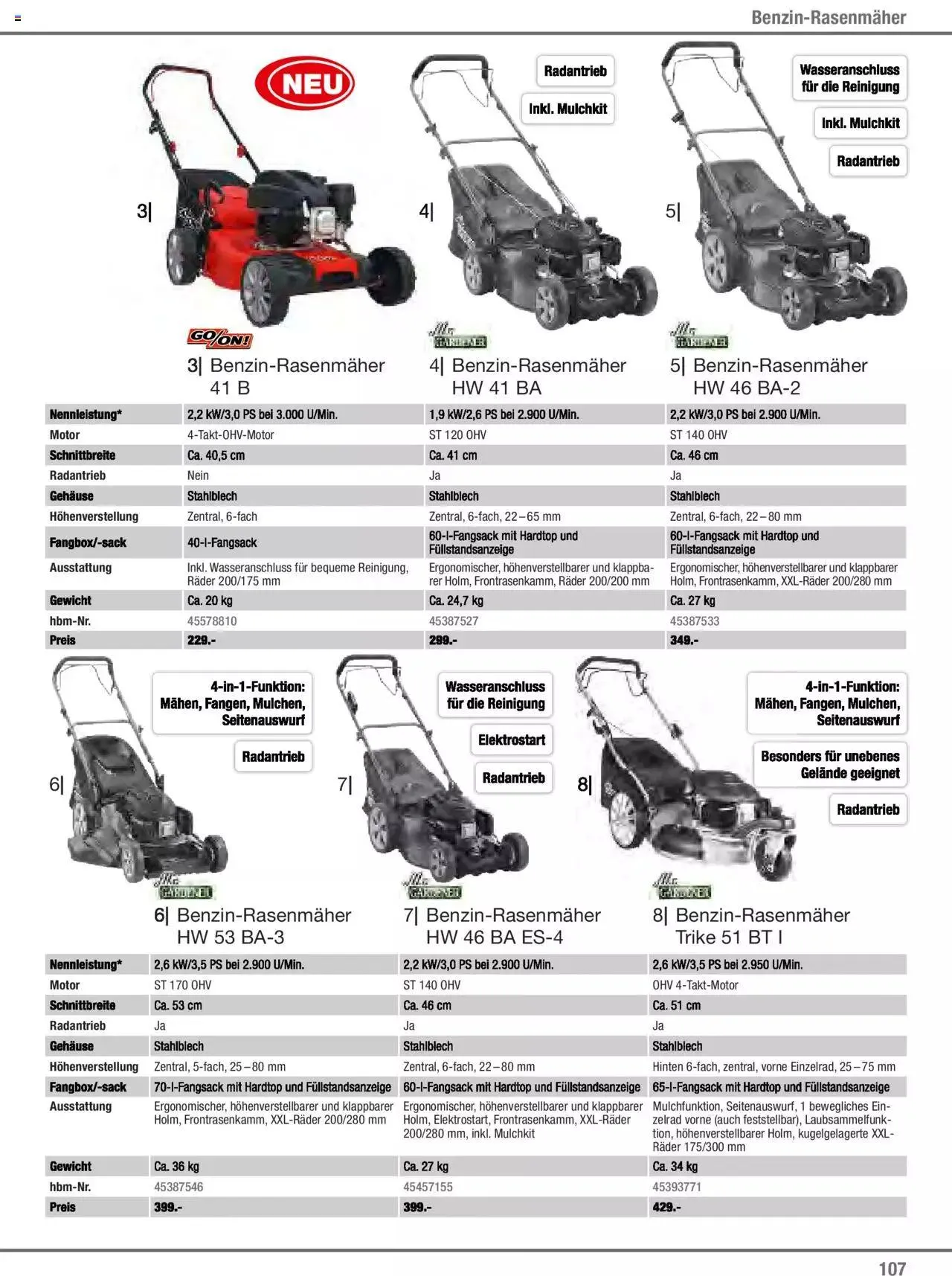 Hagebau Gartenjahr 2023 von 7. März bis 31. Dezember 2023 - Flugblätt seite  107