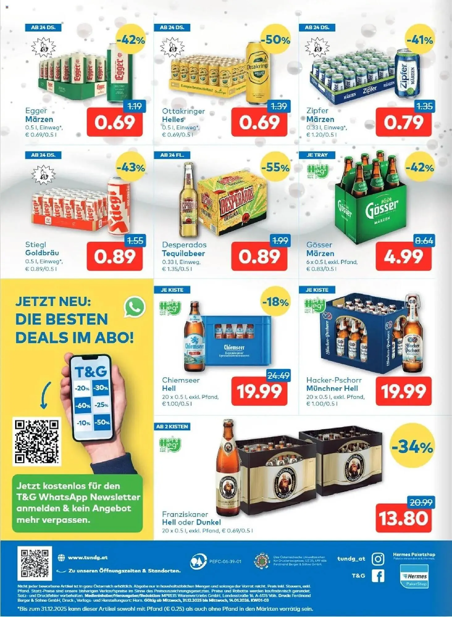 T&G Flugblatt von 31. Dezember bis 14. Jänner 2026 - Flugblätt seite  8