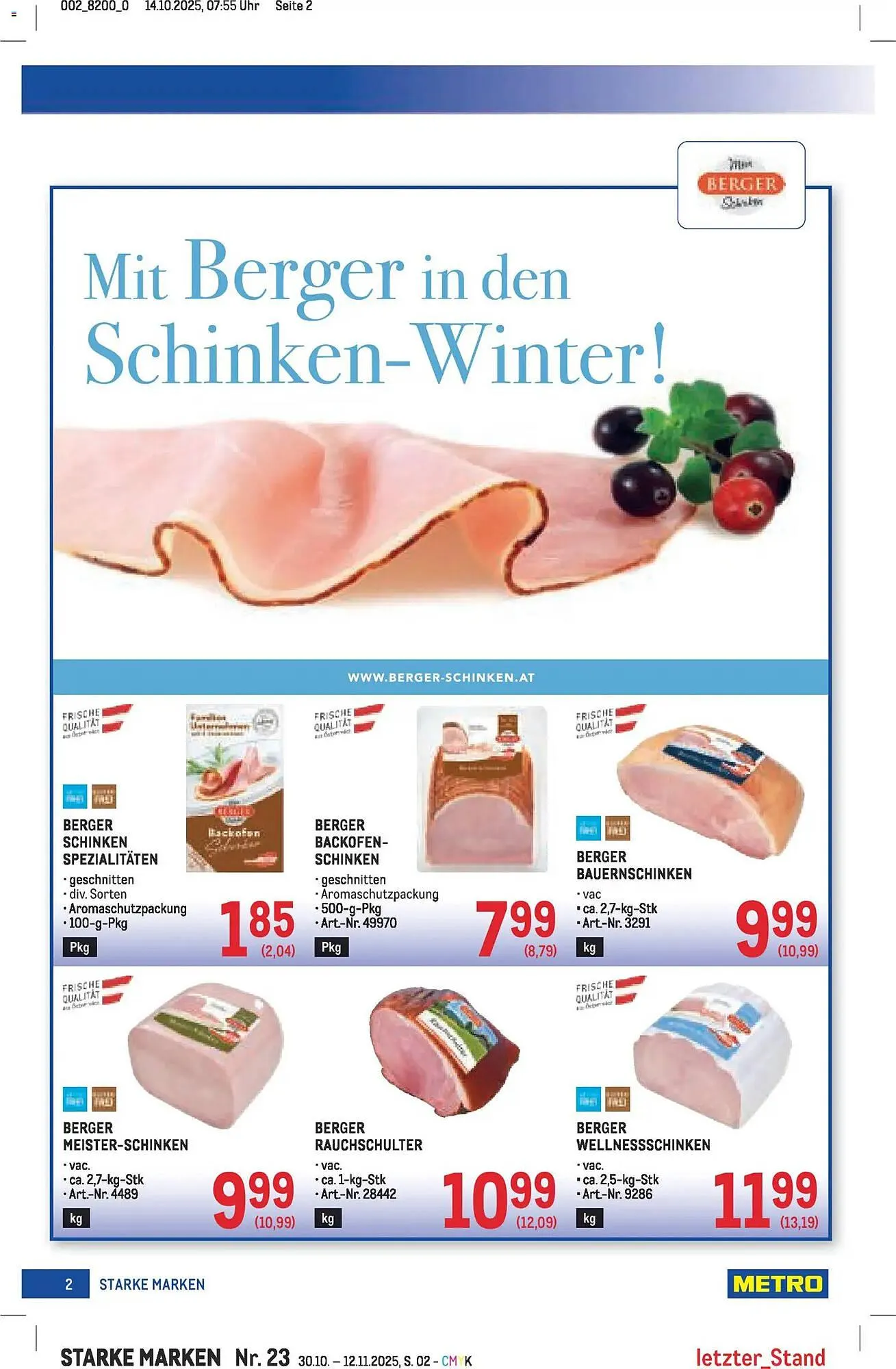 Metro Flugblatt von 30. Oktober bis 12. November 2025 - Flugblätt seite 2