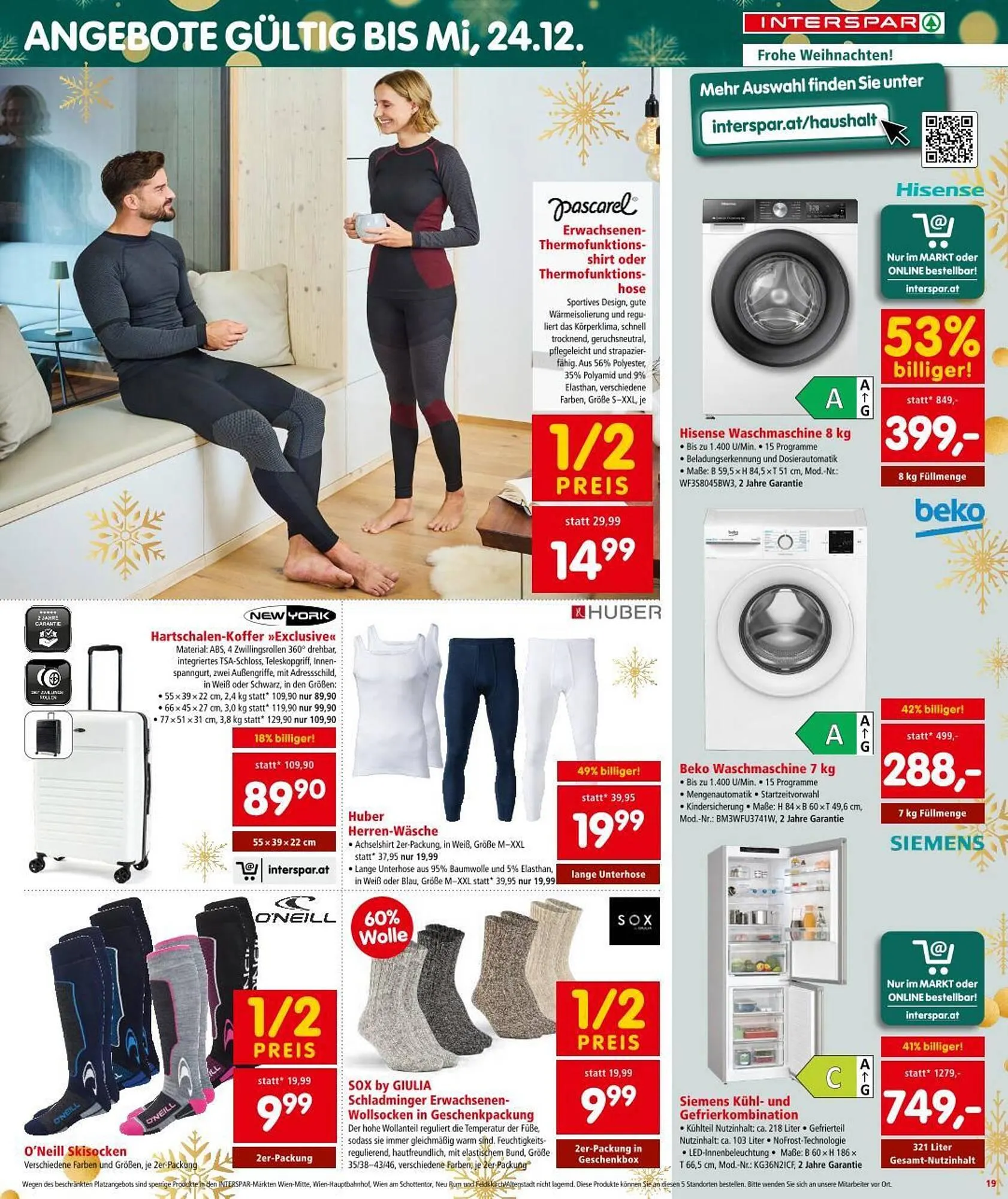 Interspar Flugblatt von 4. Dezember bis 17. Dezember 2025 - Flugblätt seite 19