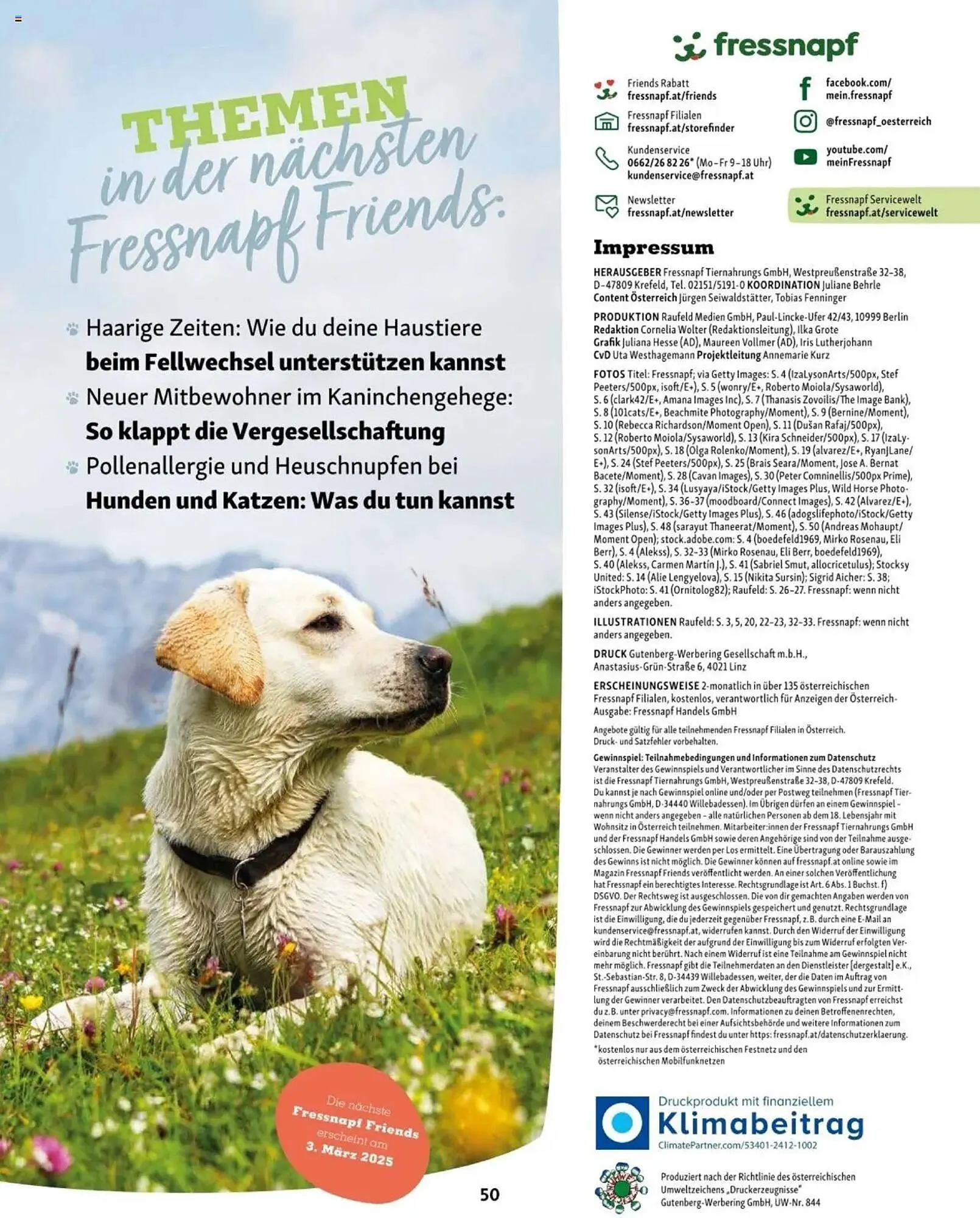 Fressnapf Flugblatt von 2. Jänner bis 2. März 2025 - Flugblätt seite 50