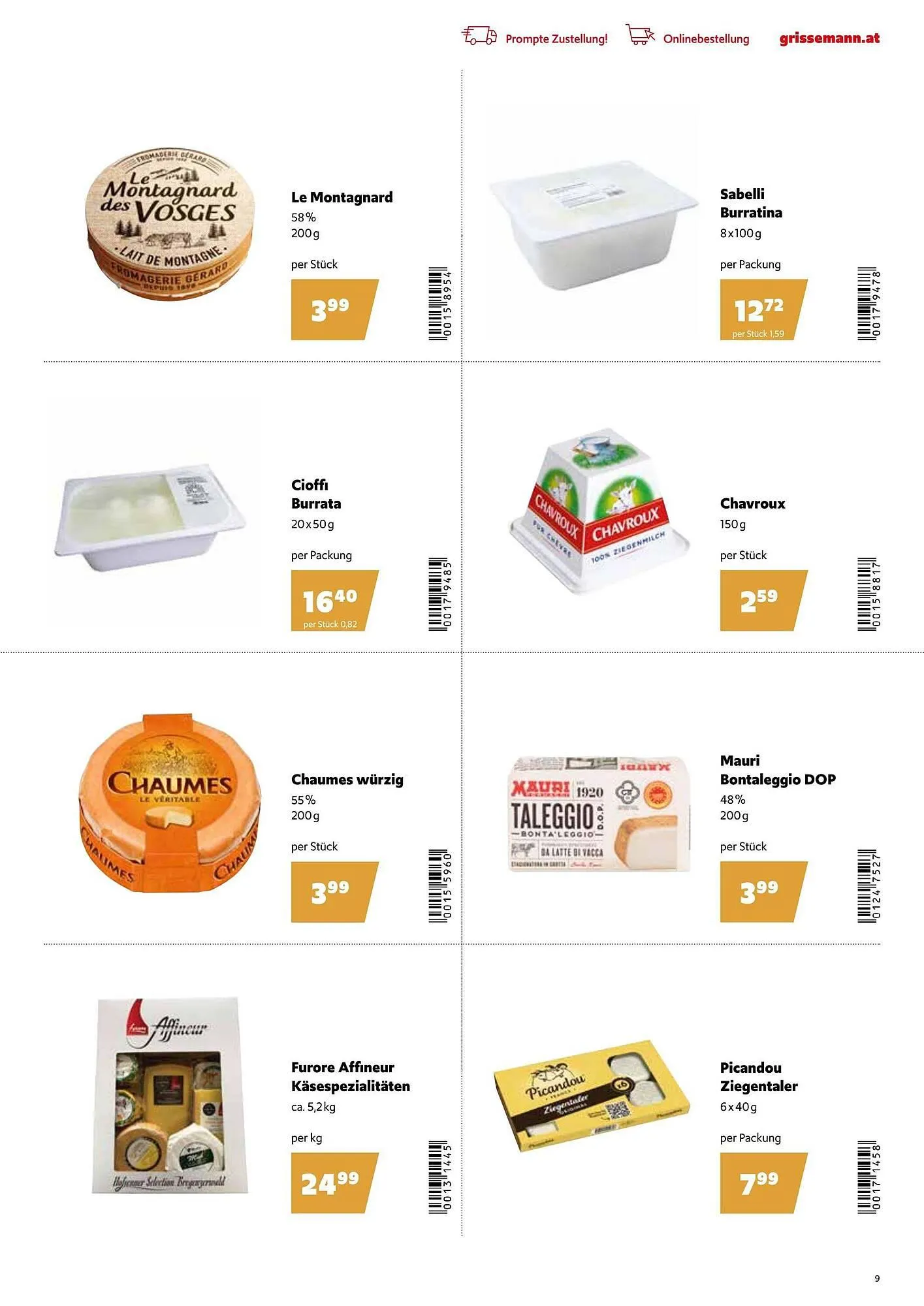 Eurogast Grissemann Flugblatt von 1. Dezember bis 31. Dezember 2025 - Flugblätt seite  9