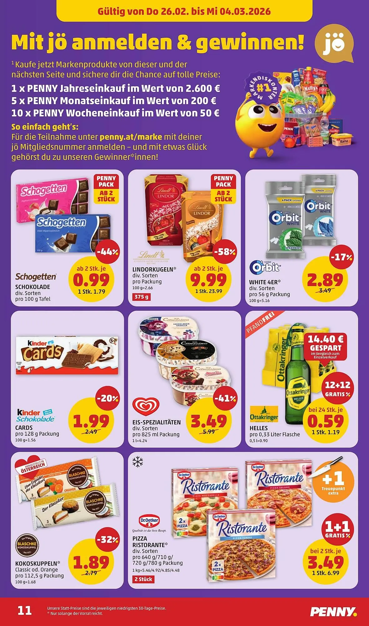 PENNY Flugblatt von 26. Februar bis 4. März 2026 - Flugblätt seite  11