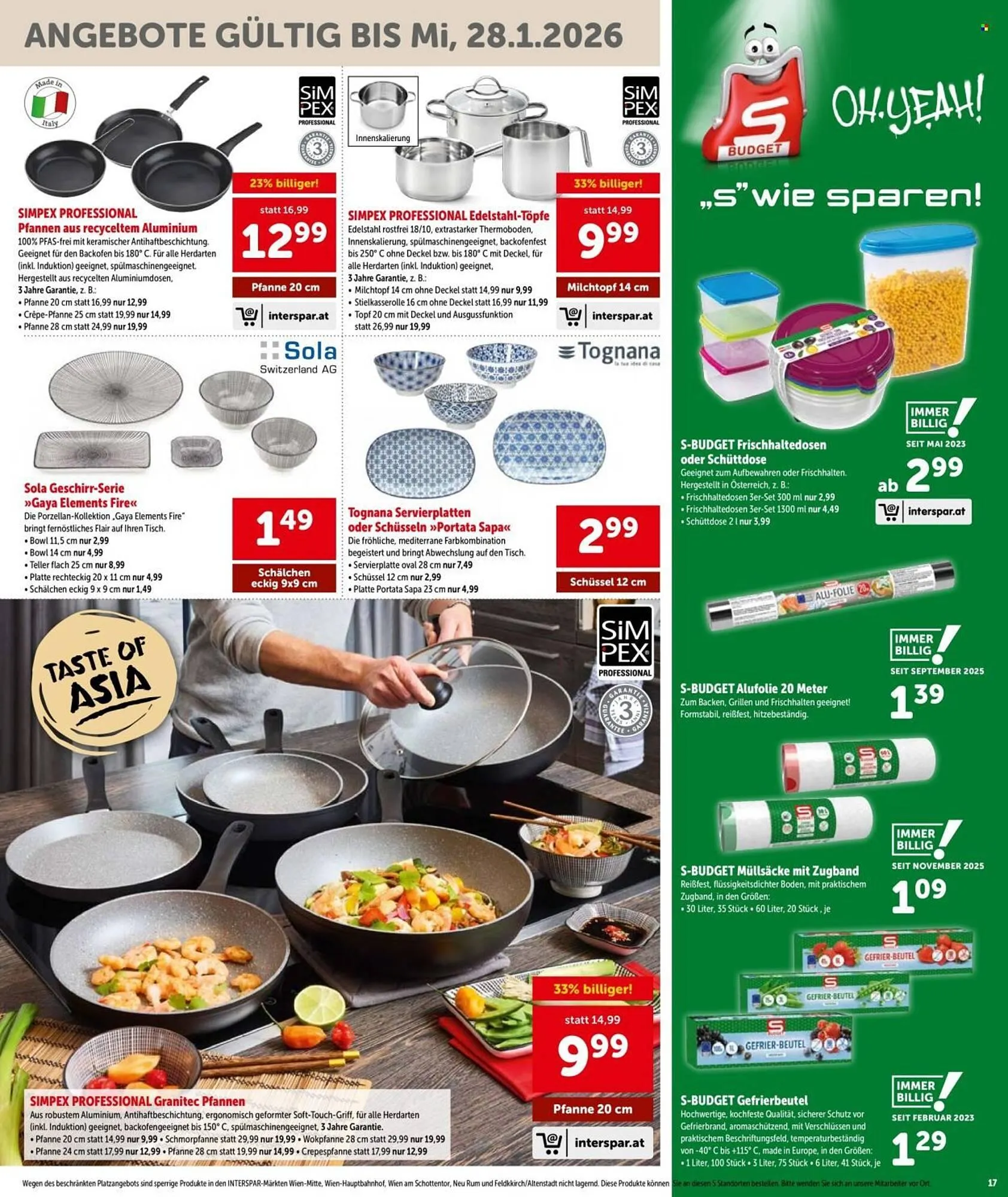 Interspar Flugblatt von 8. Jänner bis 14. Jänner 2026 - Flugblätt seite  17