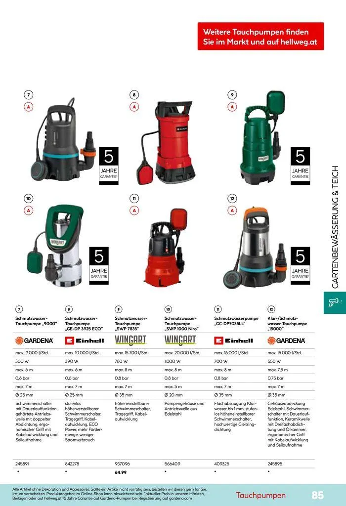 Smartes Gärtnern von 11. Juni bis 31. Dezember 2024 - Flugblätt seite 85