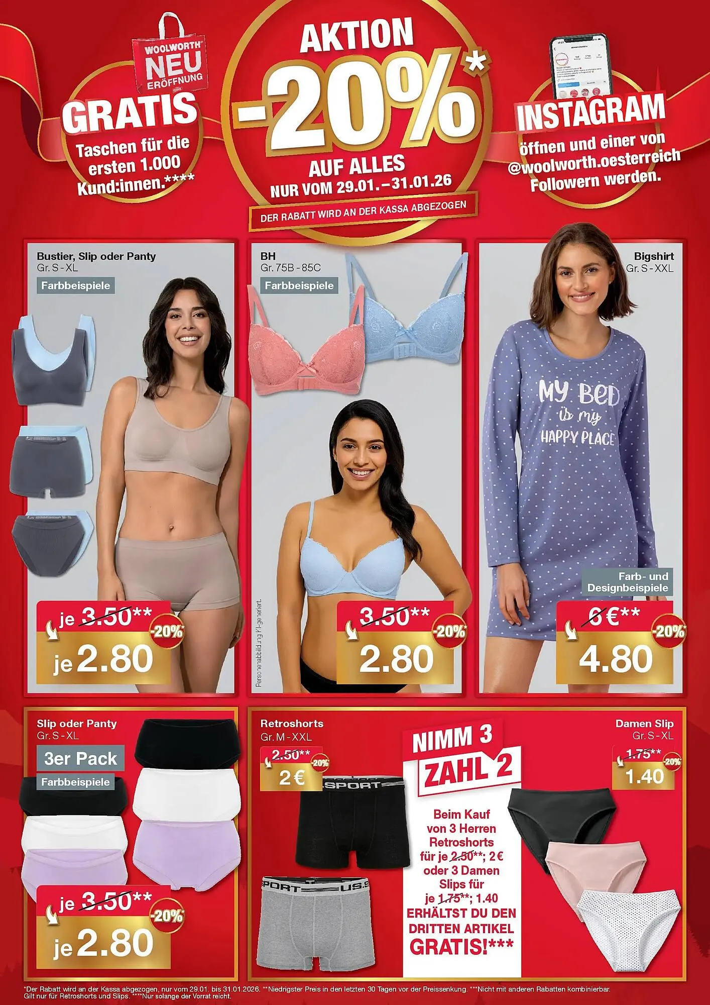 Woolworth Prospekt von 29. Jänner bis 31. Jänner 2026 - Flugblätt seite  4