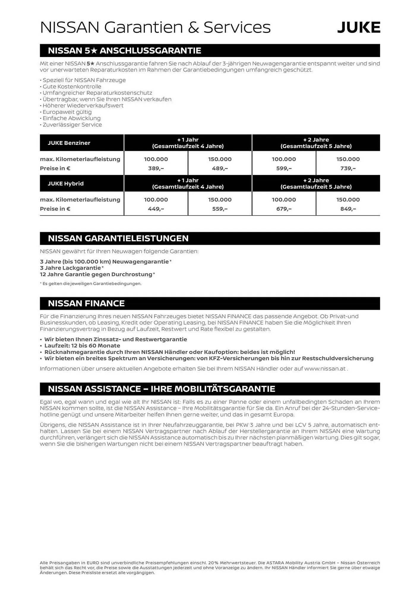 Nissan Flugblatt von 1. September bis 12. Jänner 2026 - Flugblätt seite  8