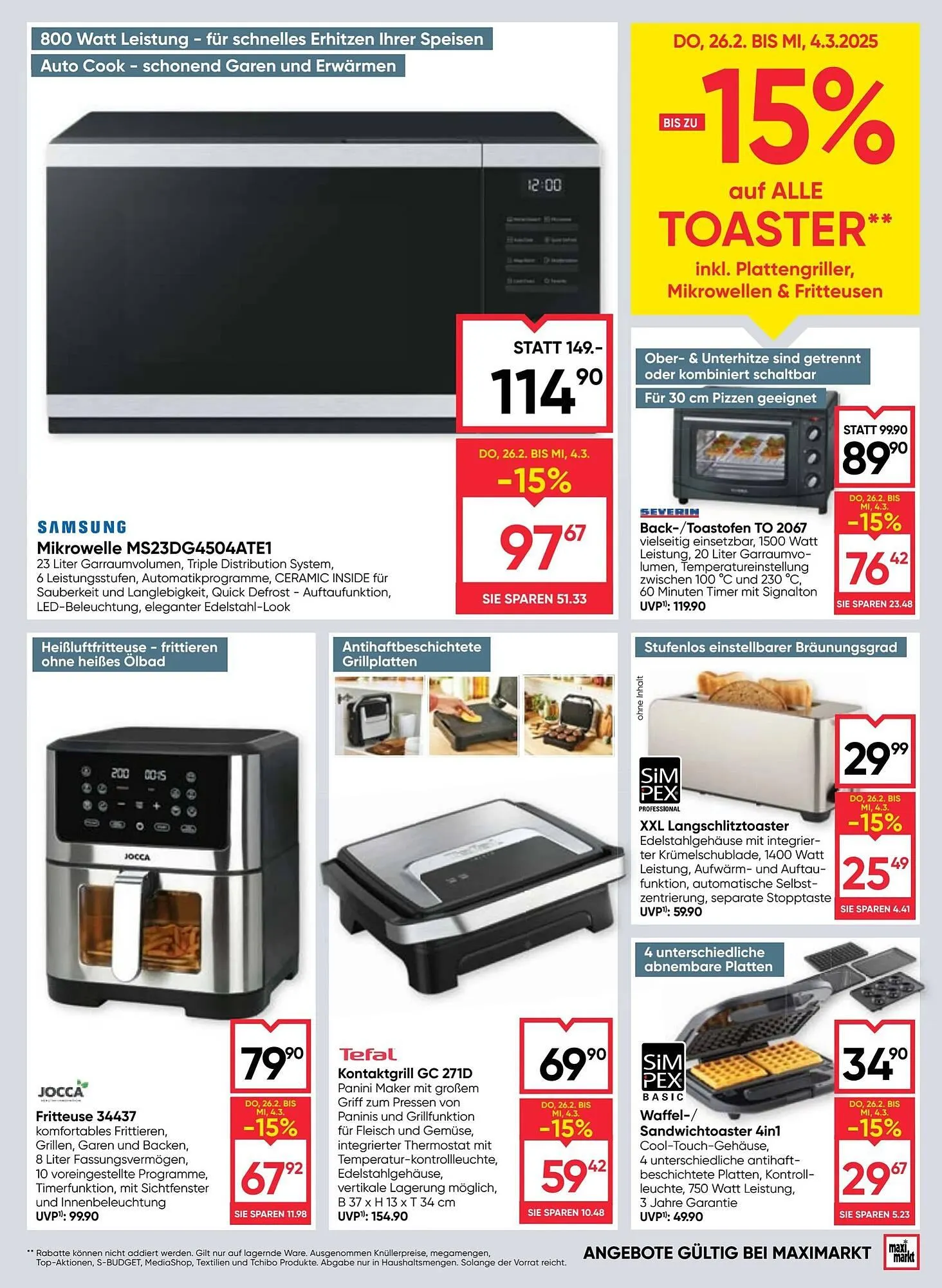 Maximarkt Flugblatt von 26. Februar bis 5. März 2026 - Flugblätt seite  21
