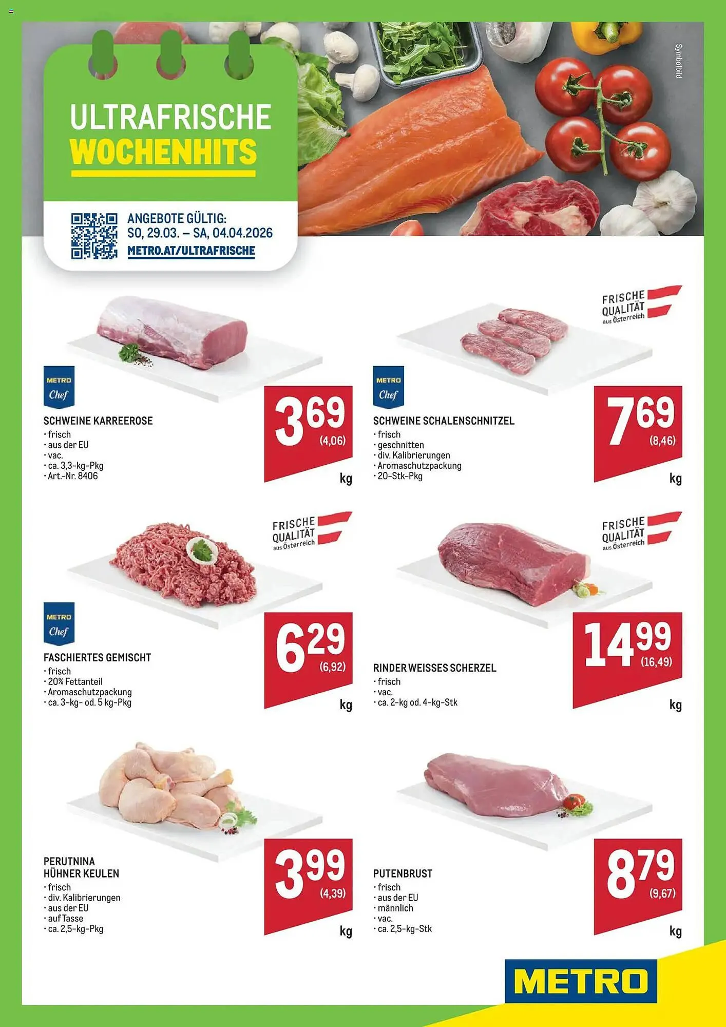 Metro Flugblatt von 29. März bis 4. April 2026 - Flugblätt seite  1