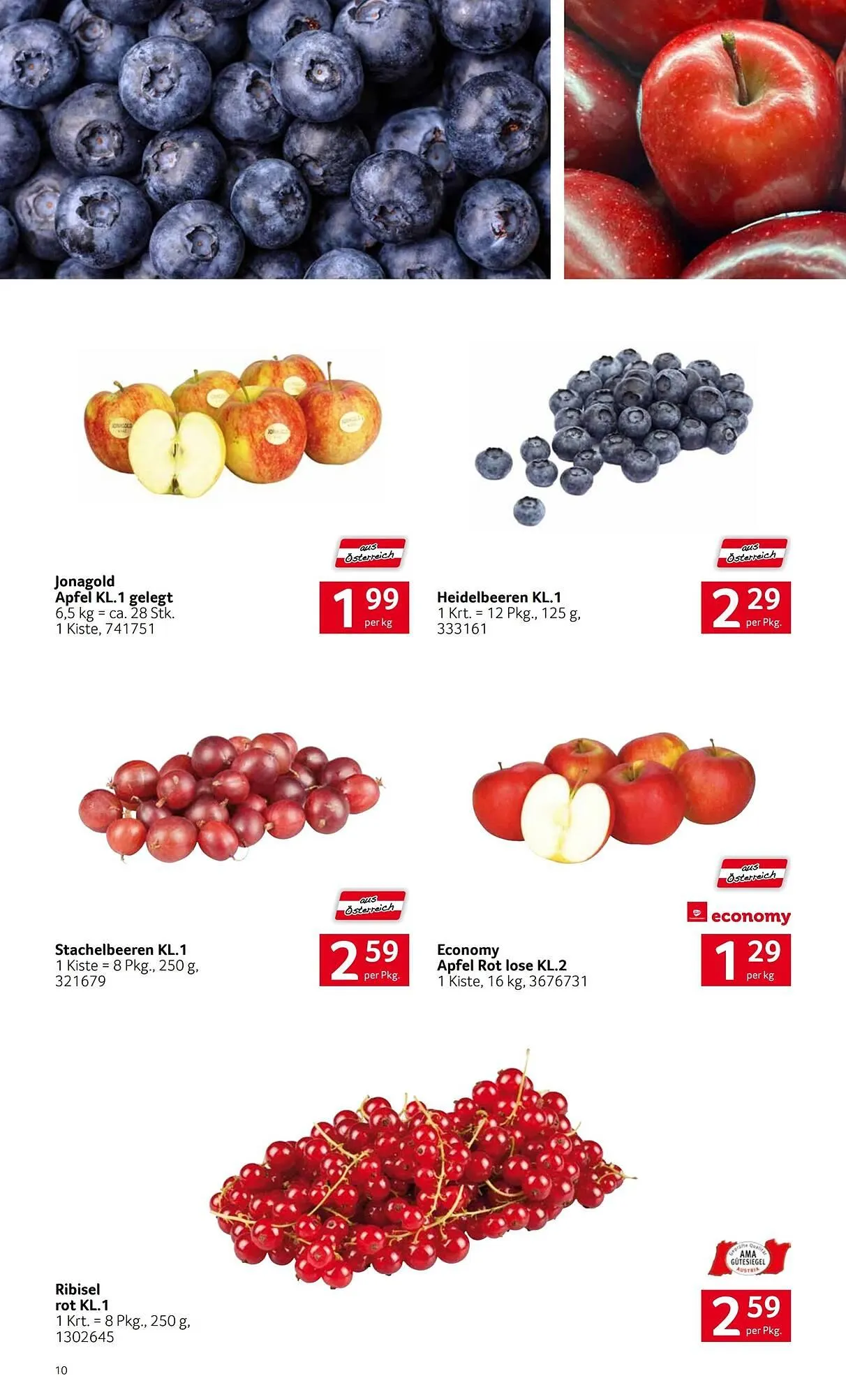 Transgourmet Flugblatt von 29. Juni bis 25. Juli 2026 - Flugblätt seite  10