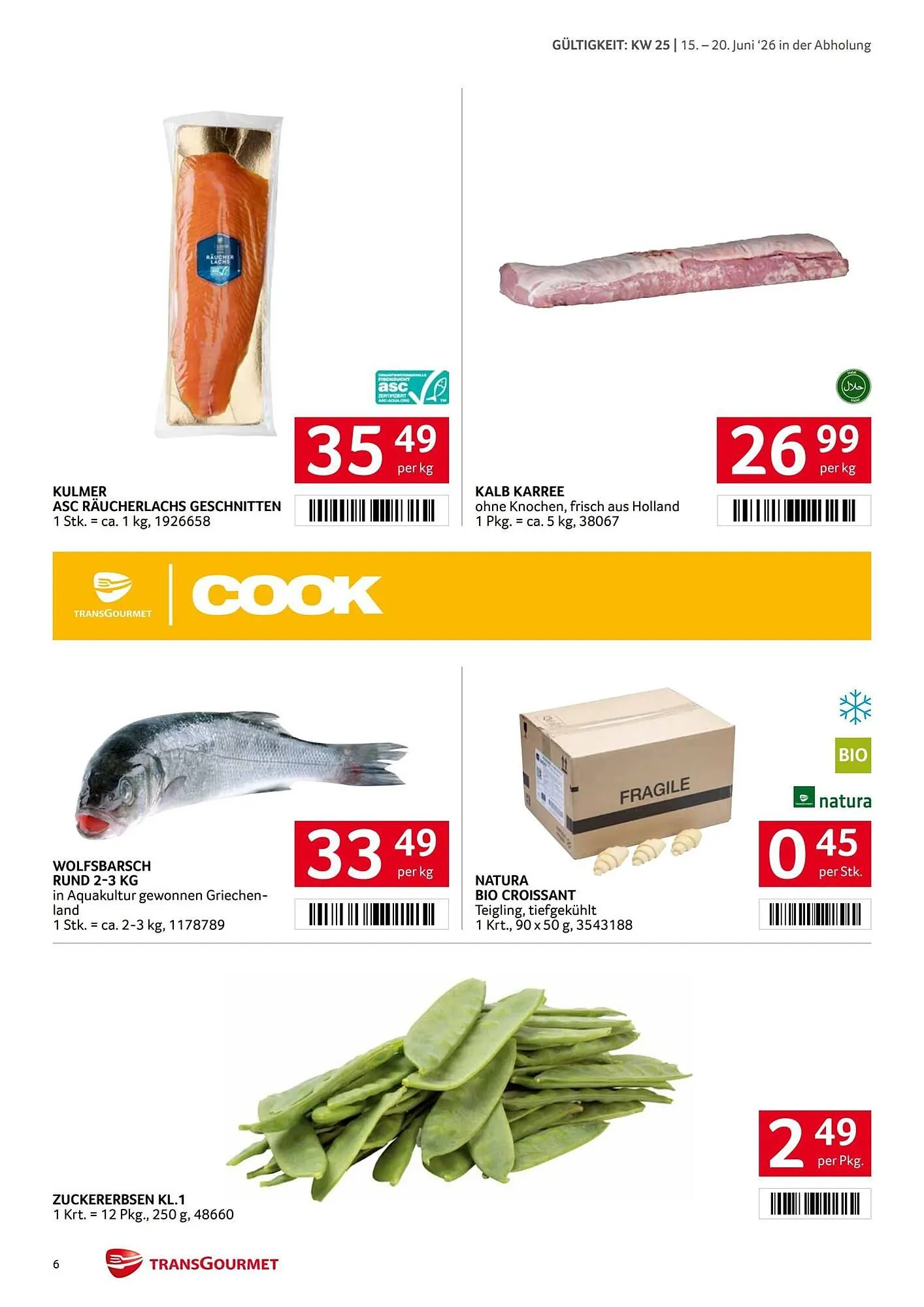 Transgourmet Flugblatt von 15. Juni bis 20. Juni 2026 - Flugblätt seite 6