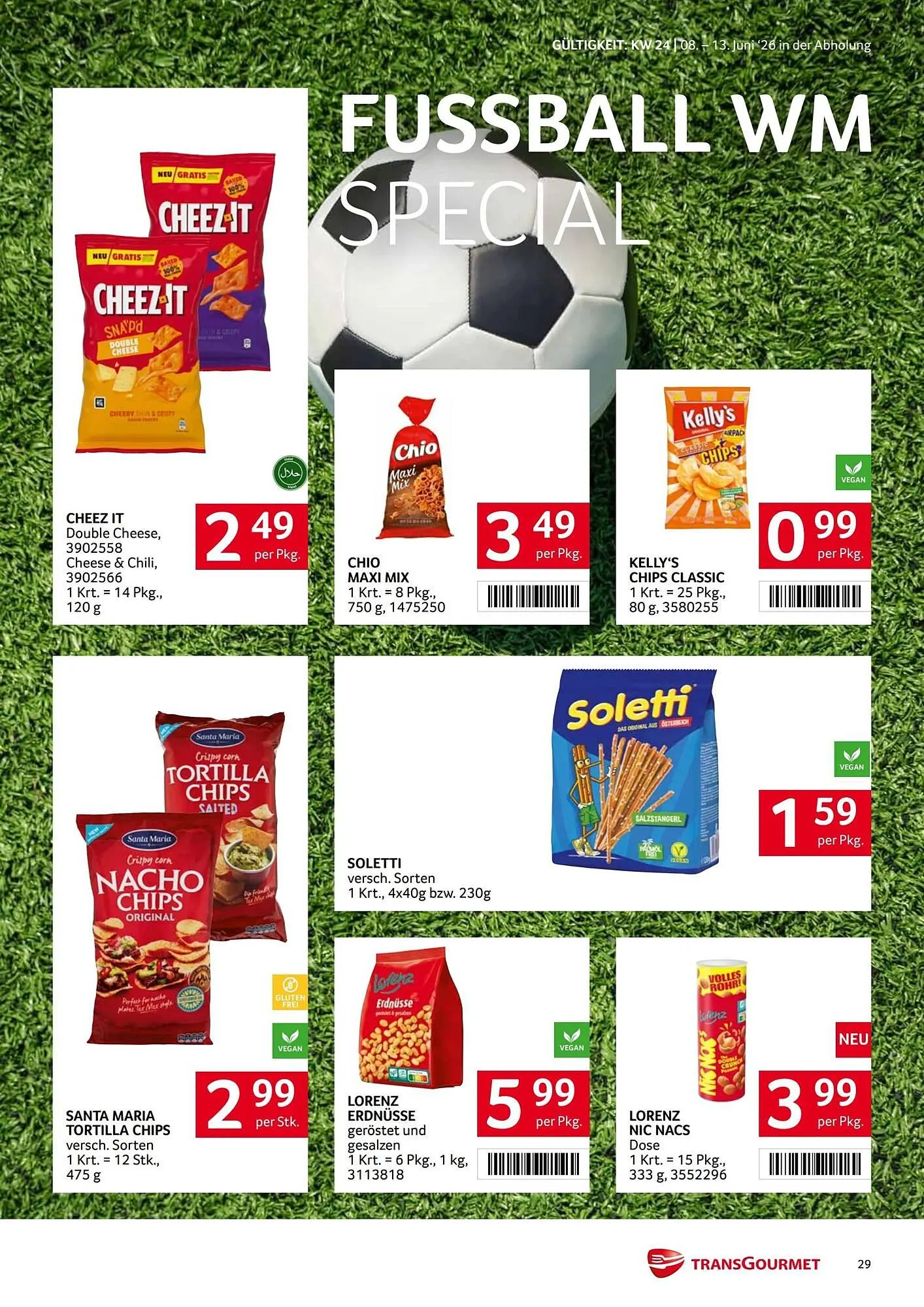 Transgourmet Flugblatt von 8. Juni bis 13. Juni 2026 - Flugblätt seite  29