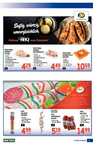 METRO Flugblatt Food - Starke Marken von 20. August bis 2. September 2026 - Flugblätt seite  3
