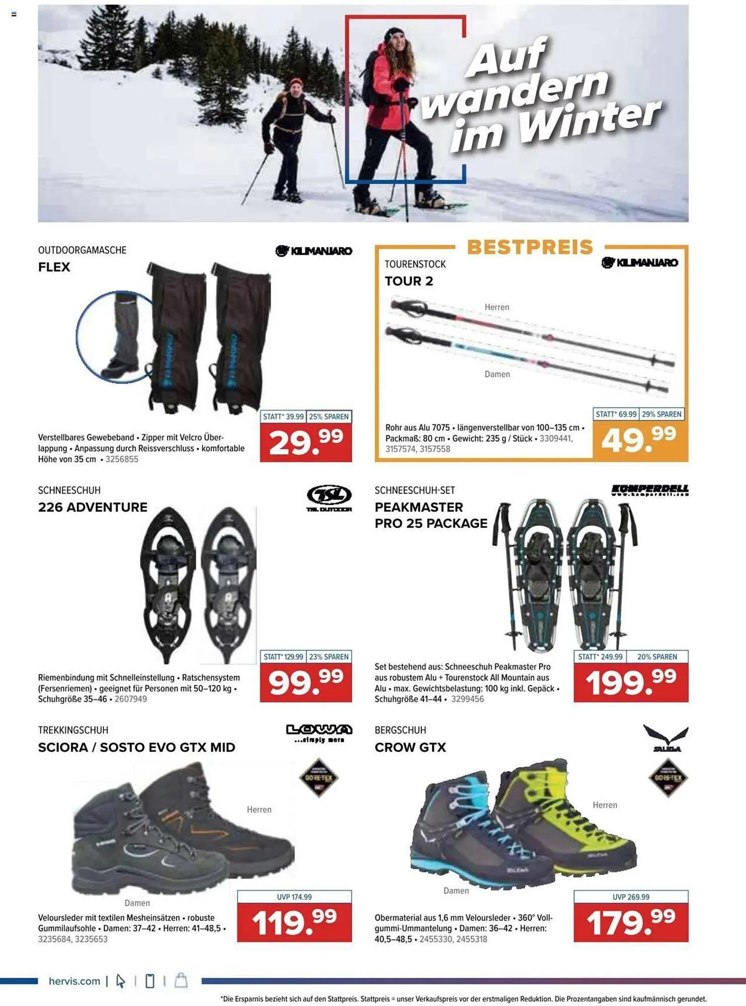 Hervis Flugblatt von 30. Oktober bis 5. November 2023 - Flugblätt seite 14