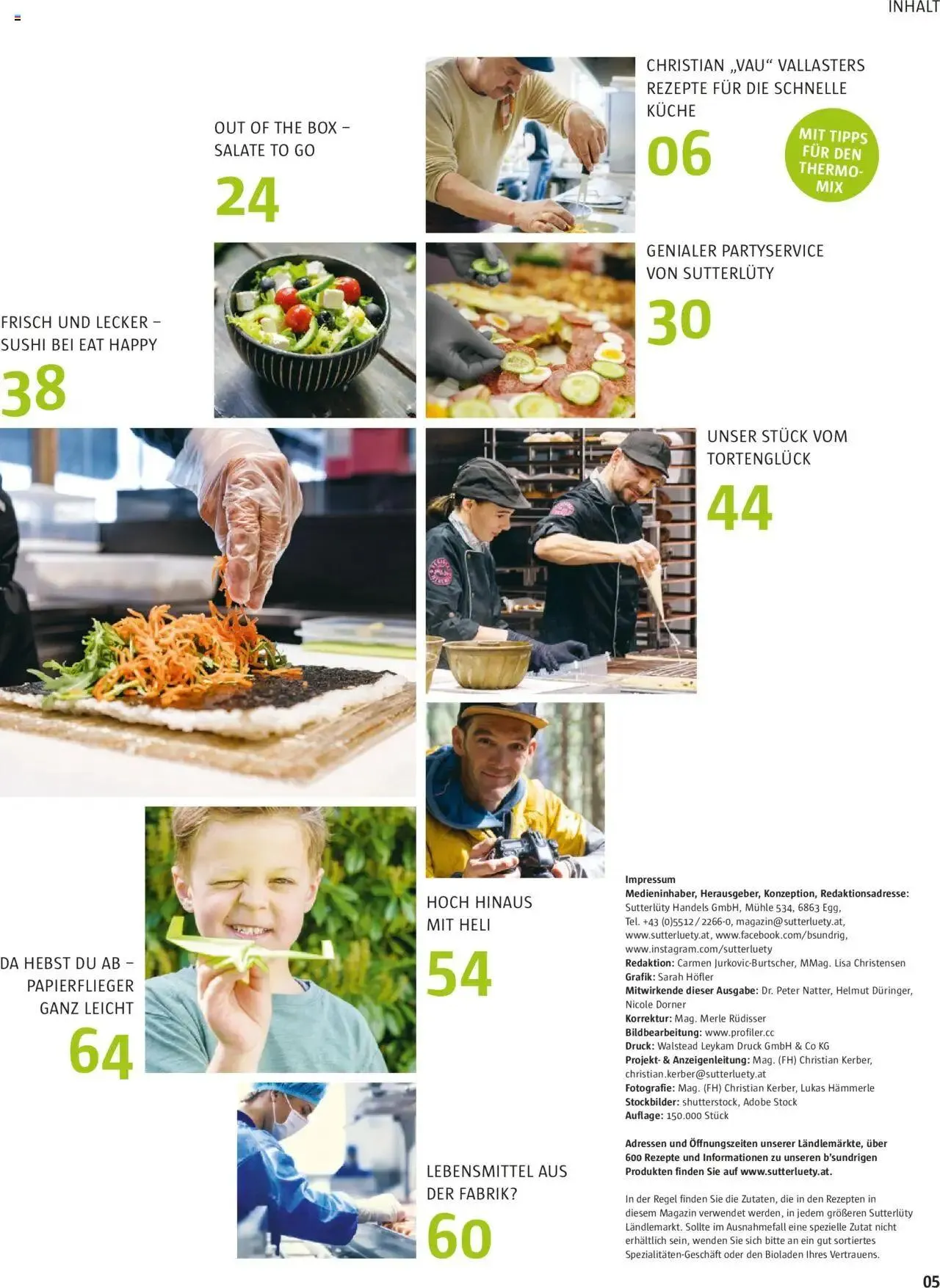 Sutterlüty B’sundrig Magazine von 3. Juli bis 31. Dezember 2024 - Flugblätt seite 5
