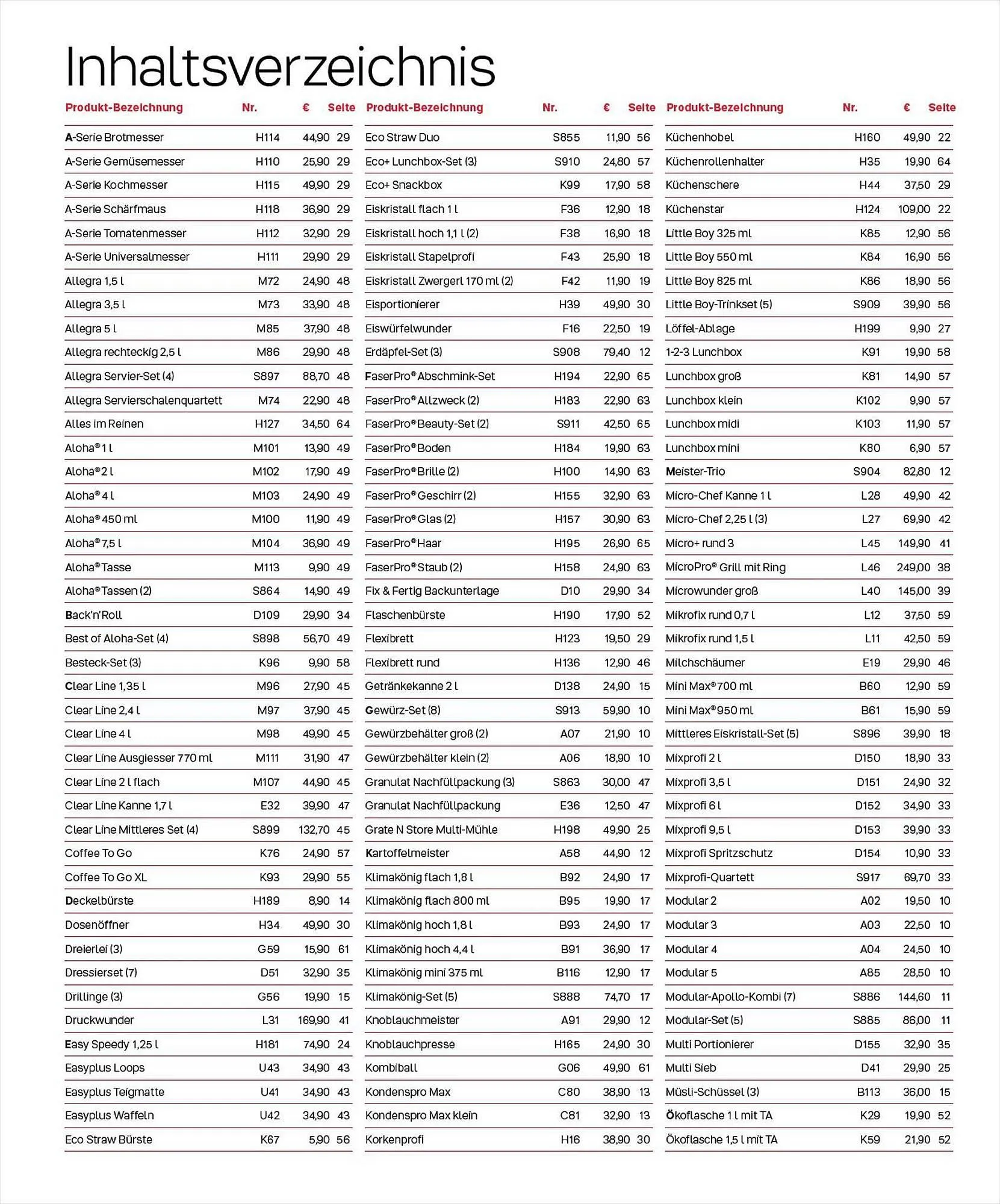 Tupperware Flugblatt von 1. September bis 29. Februar 2024 - Flugblätt seite 72
