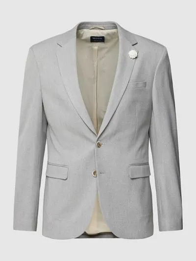 Sakko mit Strukturmuster in hellgrau