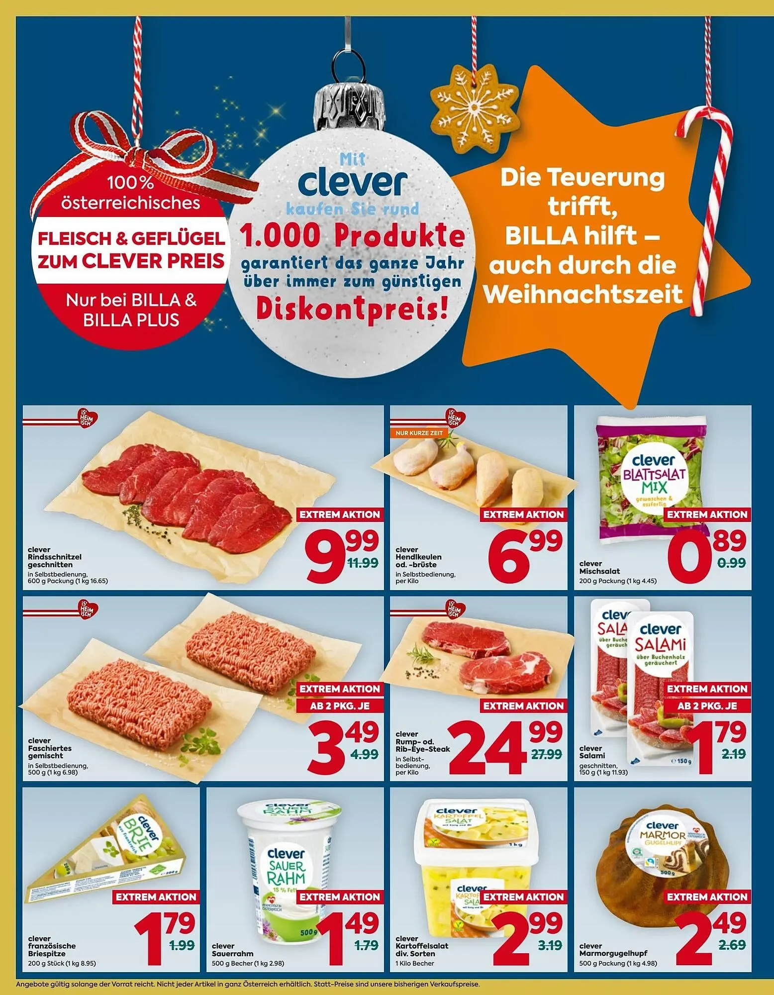 Billa Flugblatt von 11. Dezember bis 17. Dezember 2025 - Flugblätt seite  4