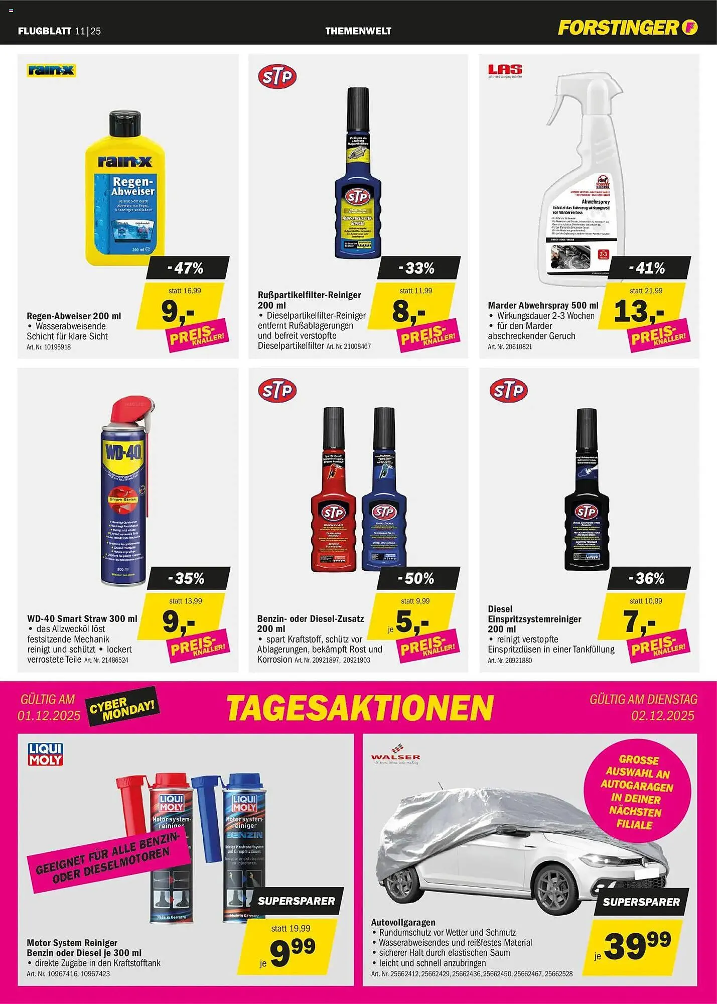 Forstinger Flugblatt von 19. November bis 6. Dezember 2025 - Flugblätt seite  9