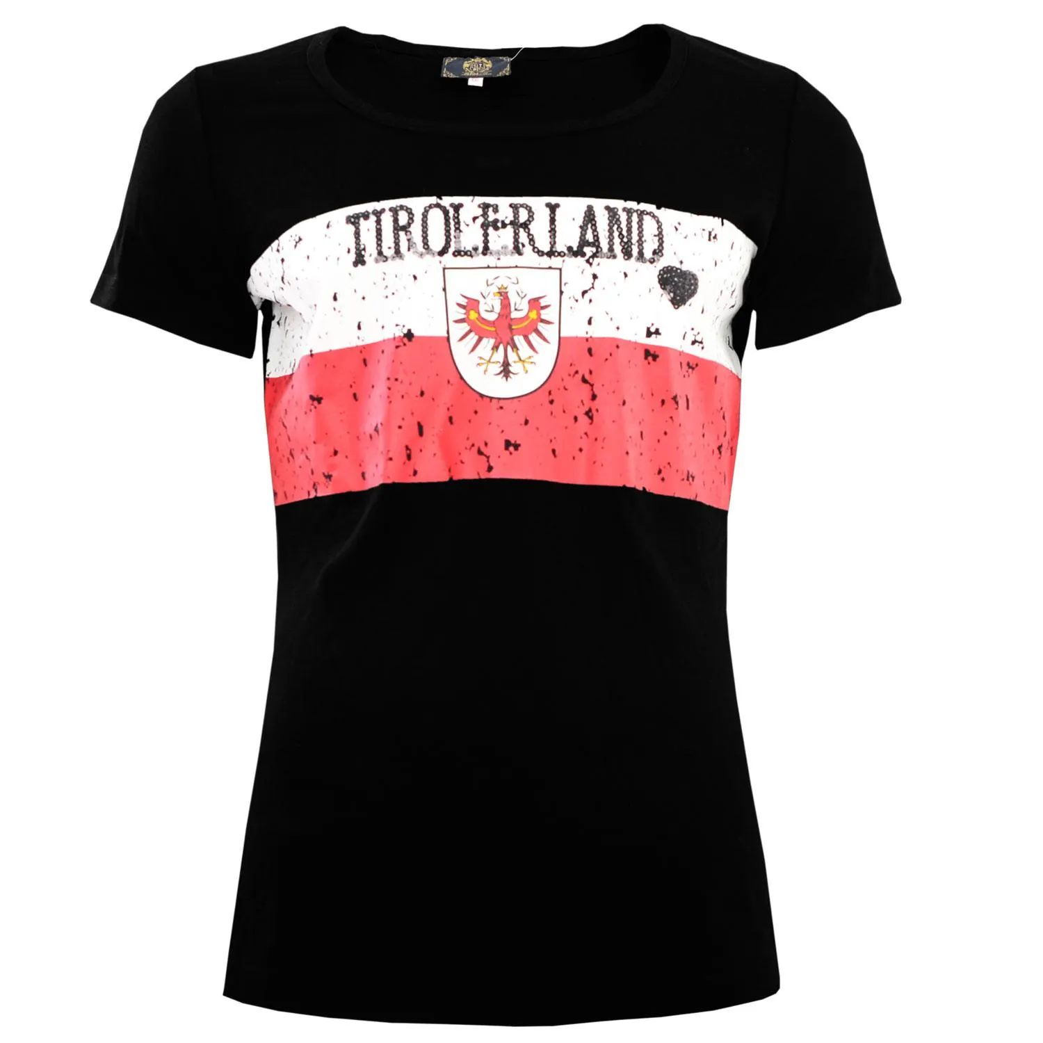 T-Shirt “Tirolerland”, Schwarz