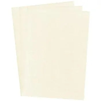 Perlmuttkarton, creme, 21 x 29,7 cm, 10 Blatt