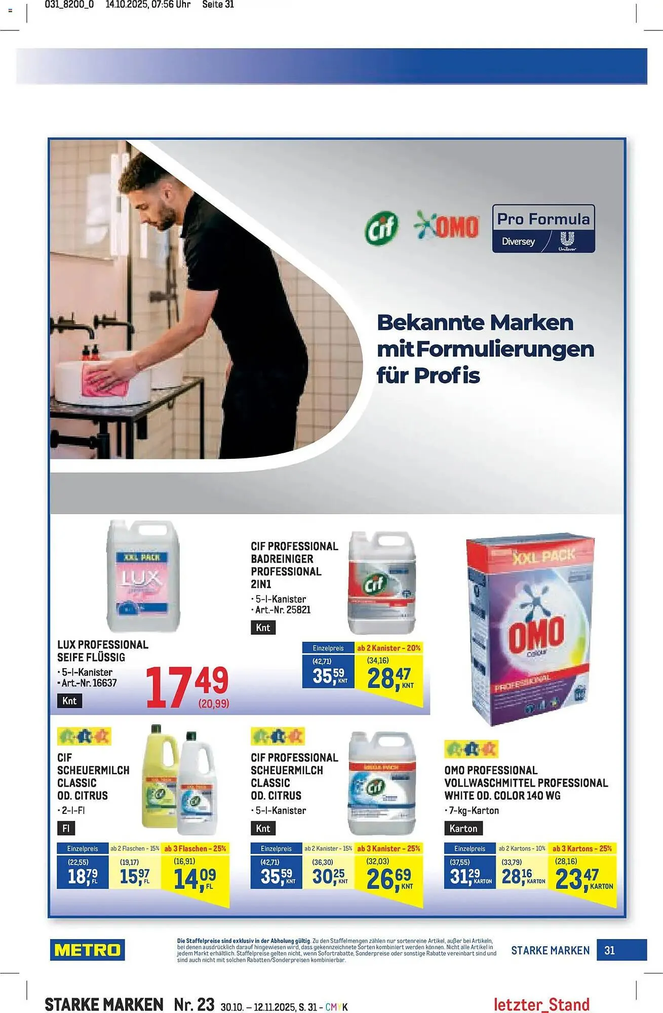 Metro Flugblatt von 30. Oktober bis 12. November 2025 - Flugblätt seite 31