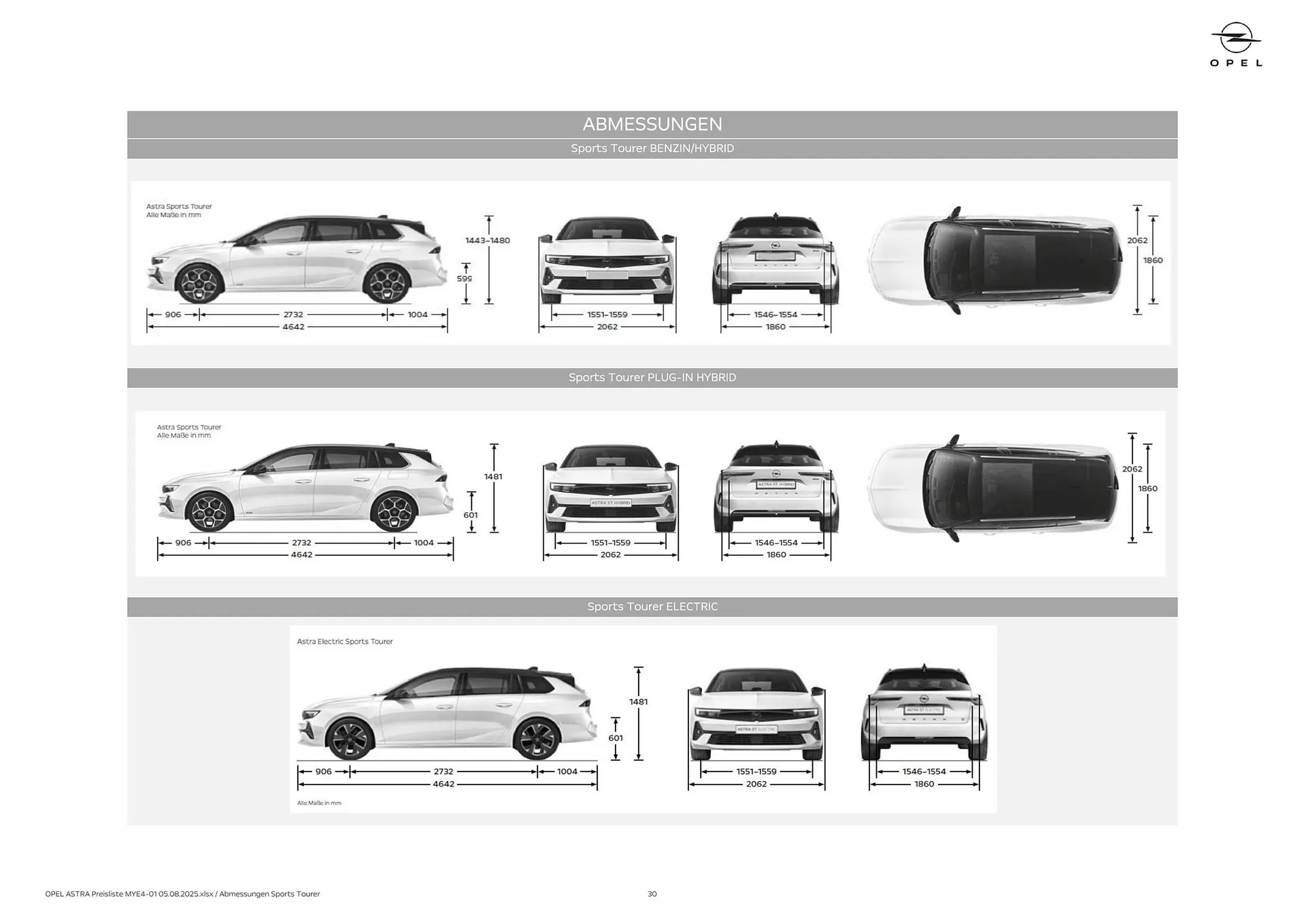 Opel Flugblatt von 18. August bis 18. November 2025 - Flugblätt seite 30