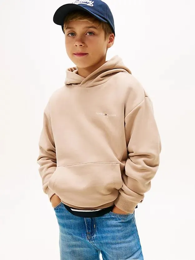 Regular Fit Fleece-Hoodie mit Logo