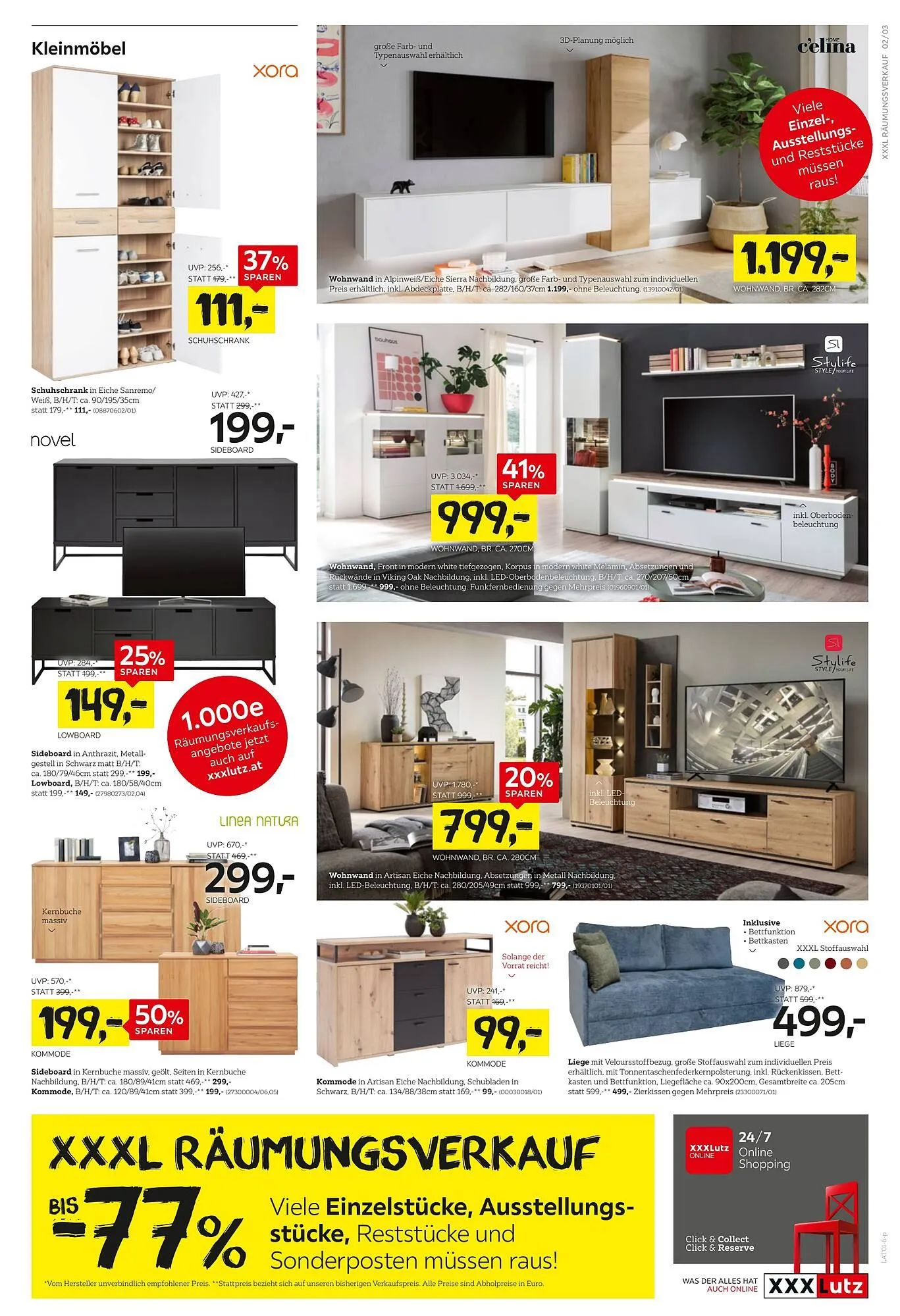 XXXLutz Prospekt von 29. Dezember bis 5. Jänner 2026 - Flugblätt seite  3