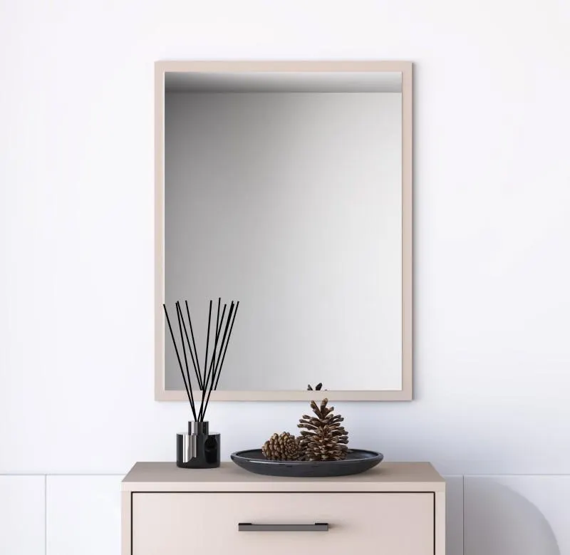 STEINER SHOPPING Schlichter Spiegel für Vorraum Creola 05 | Farbe: Kaschmir | Maße: 66 x 50