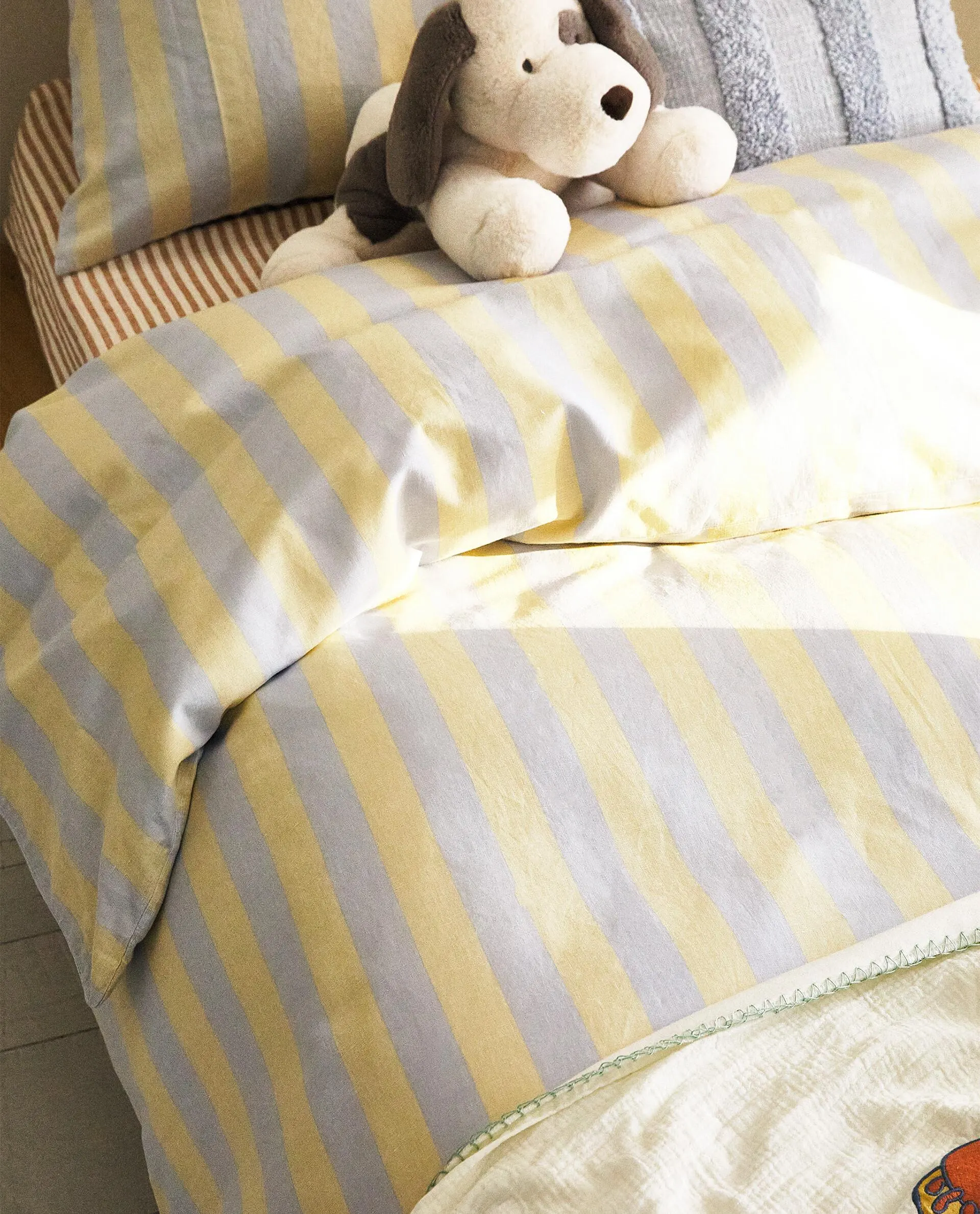 BETTBEZUG KINDER STREIFENPRINT