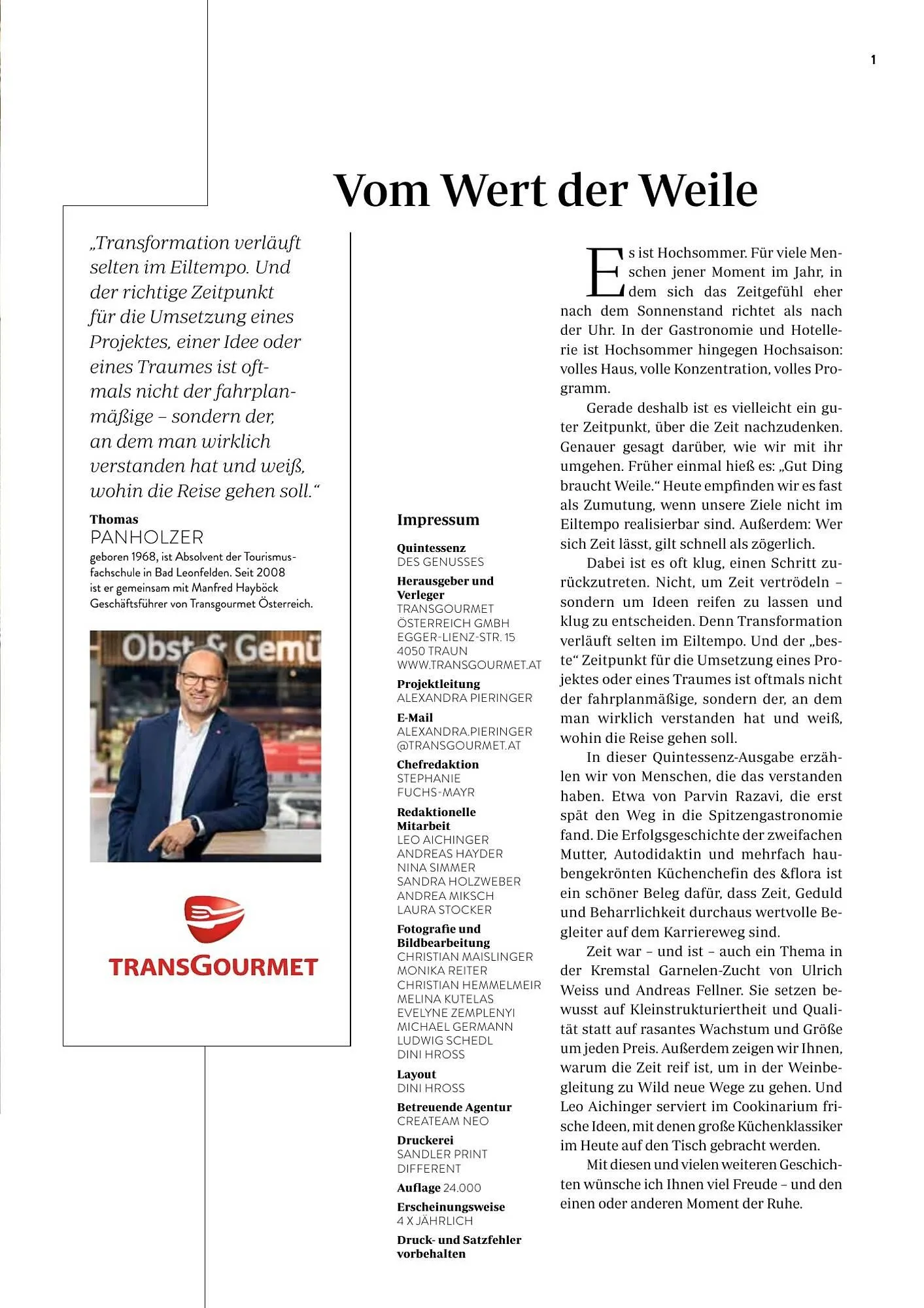 Transgourmet Flugblatt von 1. September bis 30. November 2025 - Flugblätt seite  3