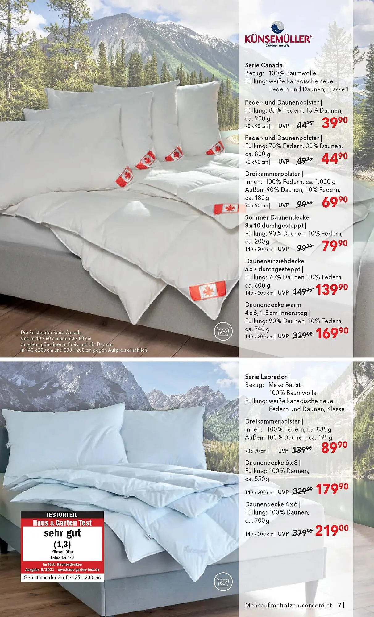 Matratzen Concord Prospekt von 25. März bis 28. April 2026 - Flugblätt seite  7