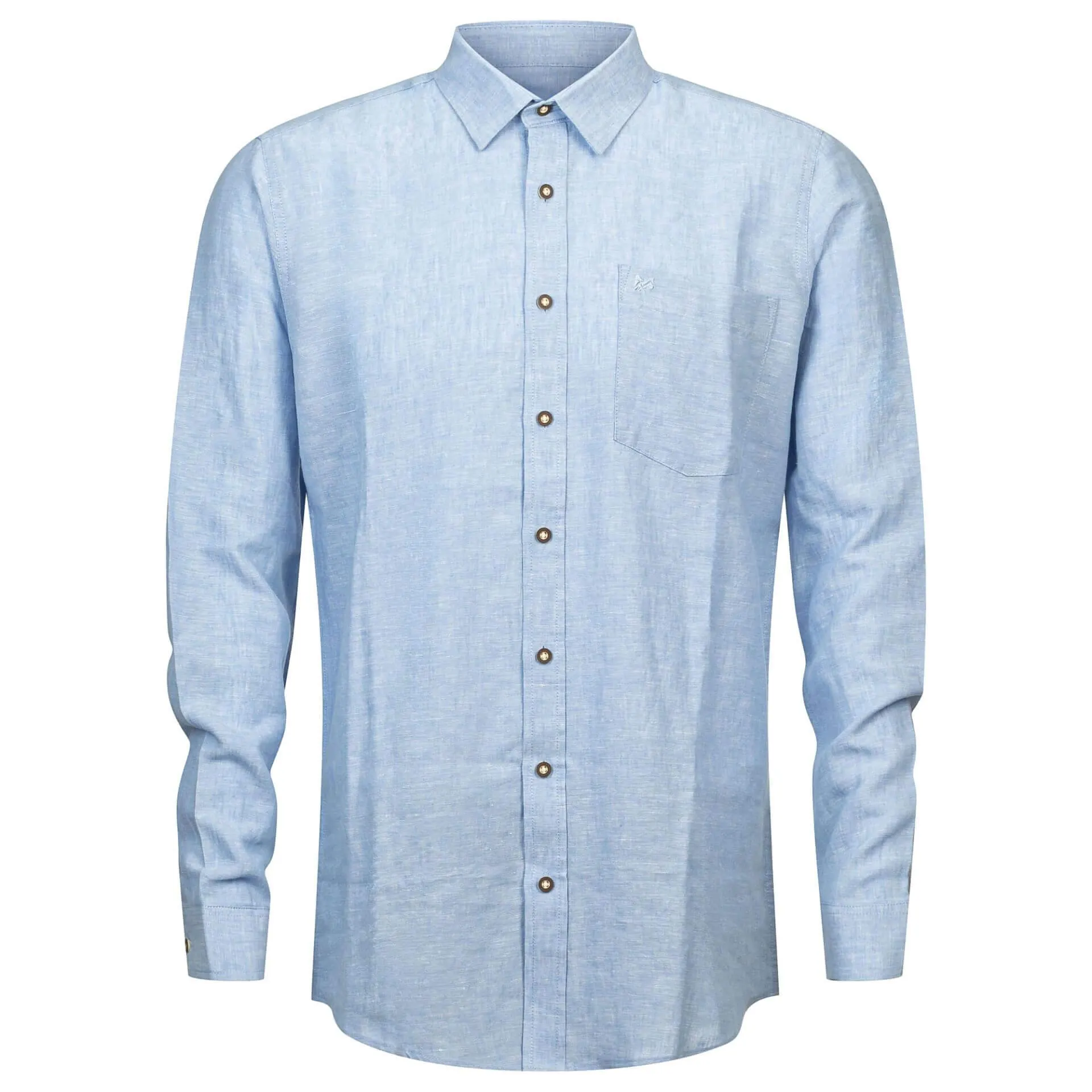 Herren Hemd "Michael" Langarm, Hellblau