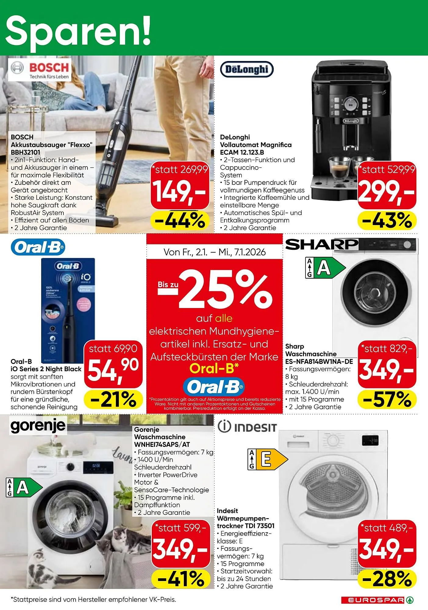 Eurospar Flugblatt von 2. Jänner bis 14. Jänner 2026 - Flugblätt seite  3