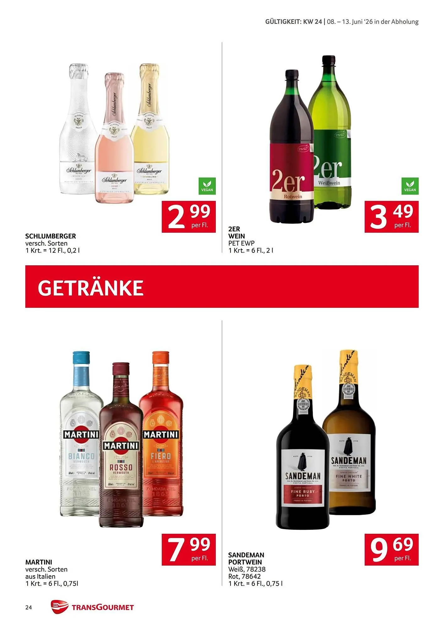 Transgourmet Flugblatt von 8. Juni bis 13. Juni 2026 - Flugblätt seite  24