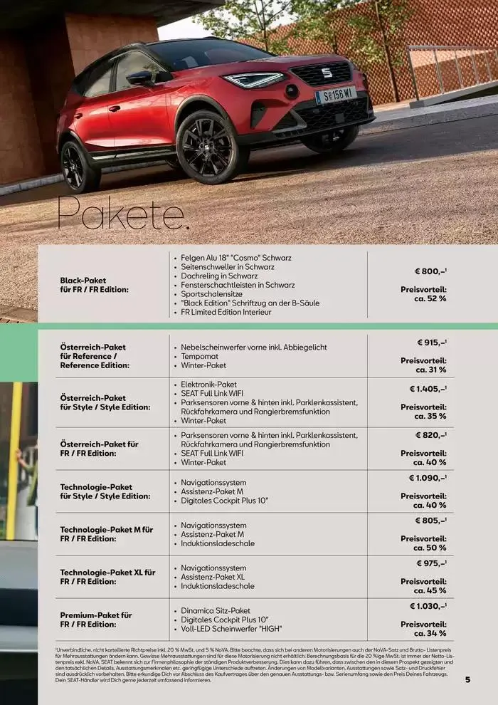 Seat Arona von 31. Jänner bis 22. Jänner 2026 - Flugblätt seite  5
