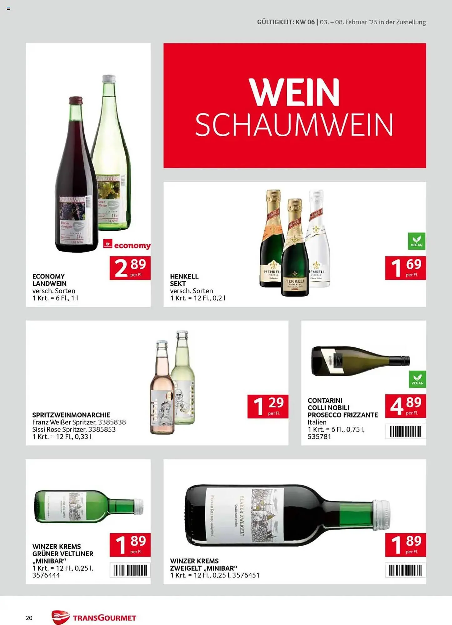 Transgourmet Flugblatt von 3. Februar bis 8. Februar 2025 - Flugblätt seite  20