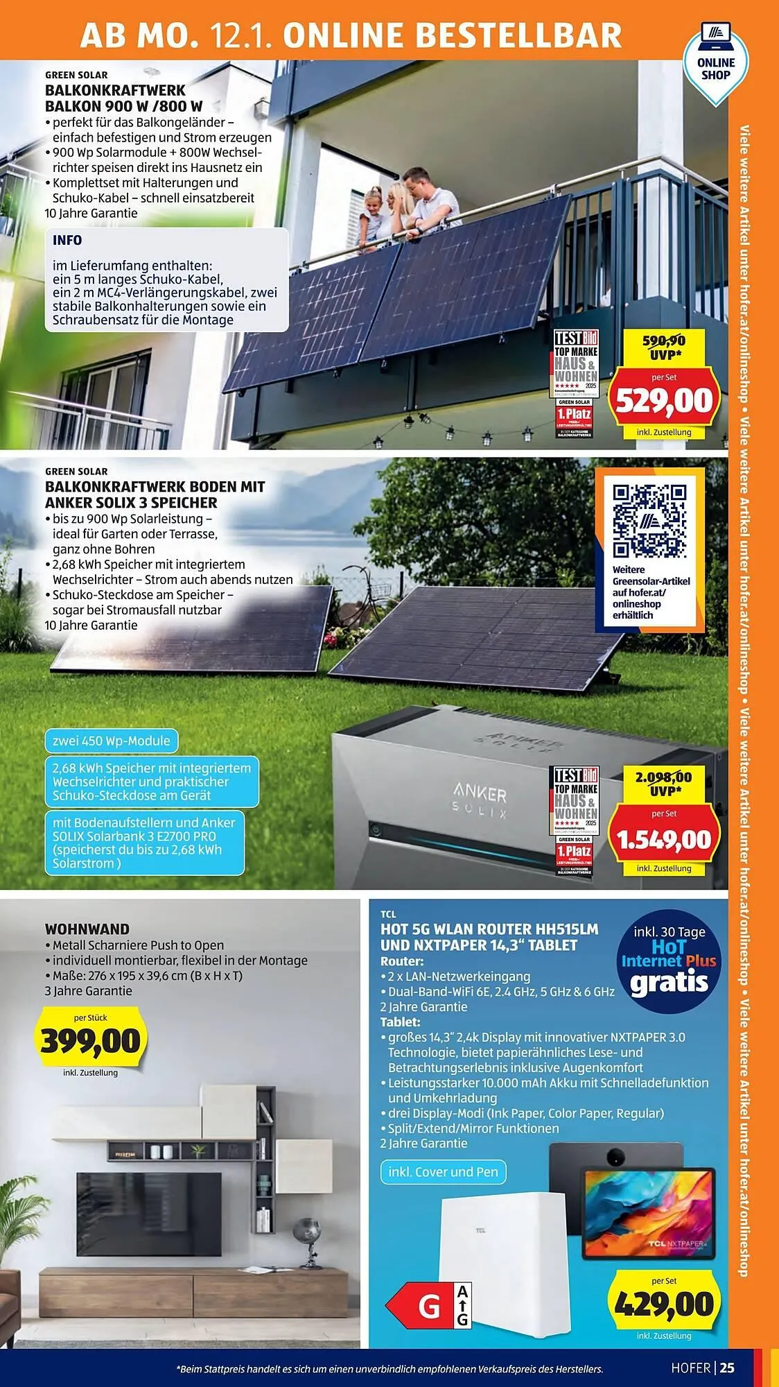 Hofer Flugblatt von 9. Jänner bis 15. Jänner 2026 - Flugblätt seite  29