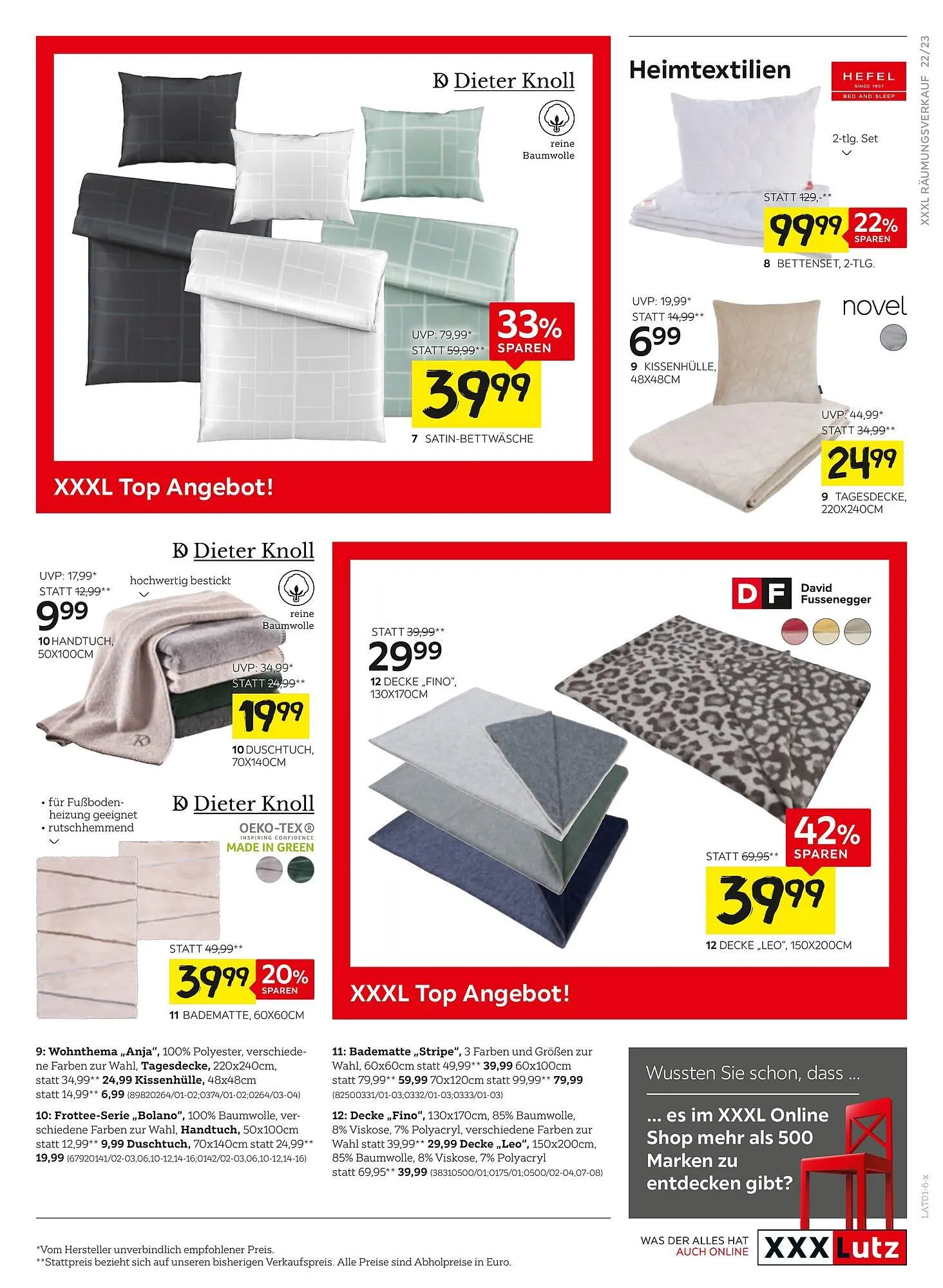 XXXLutz Prospekt von 30. Dezember bis 11. Jänner 2026 - Flugblätt seite  23