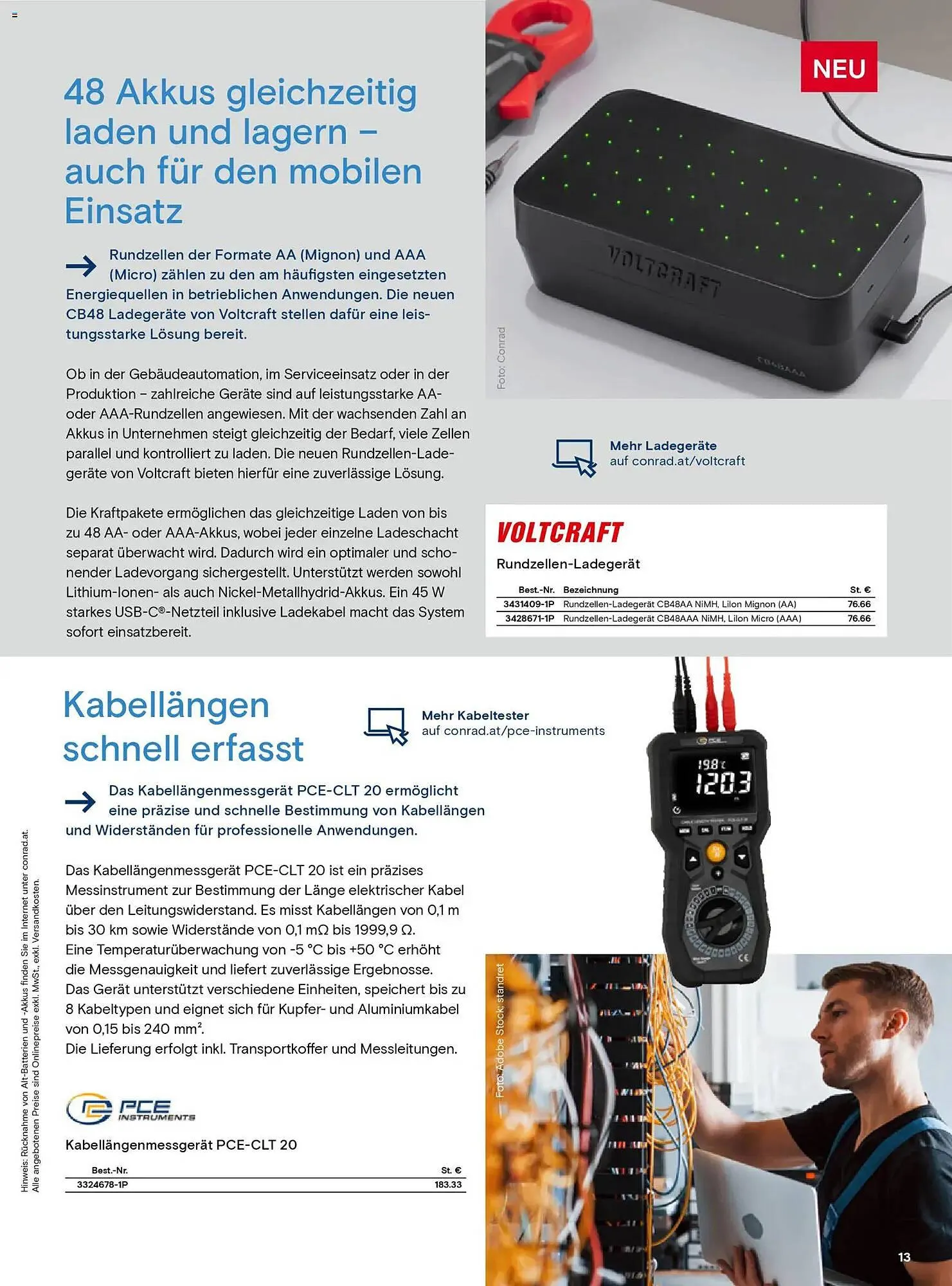 Conrad Katalog von 25. Jänner bis 6. März 2026 - Flugblätt seite 13