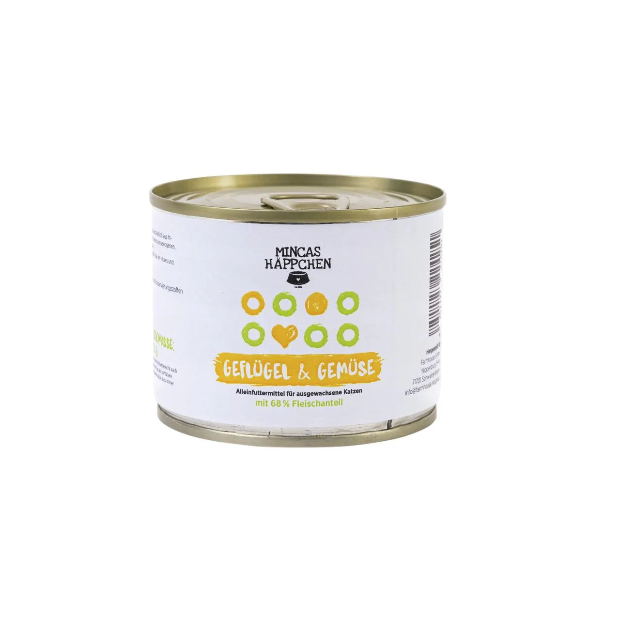 Sparpaket 24 x 200 g Mincas Häppchen Geflügel & Gemüse Katzen Nassfutter