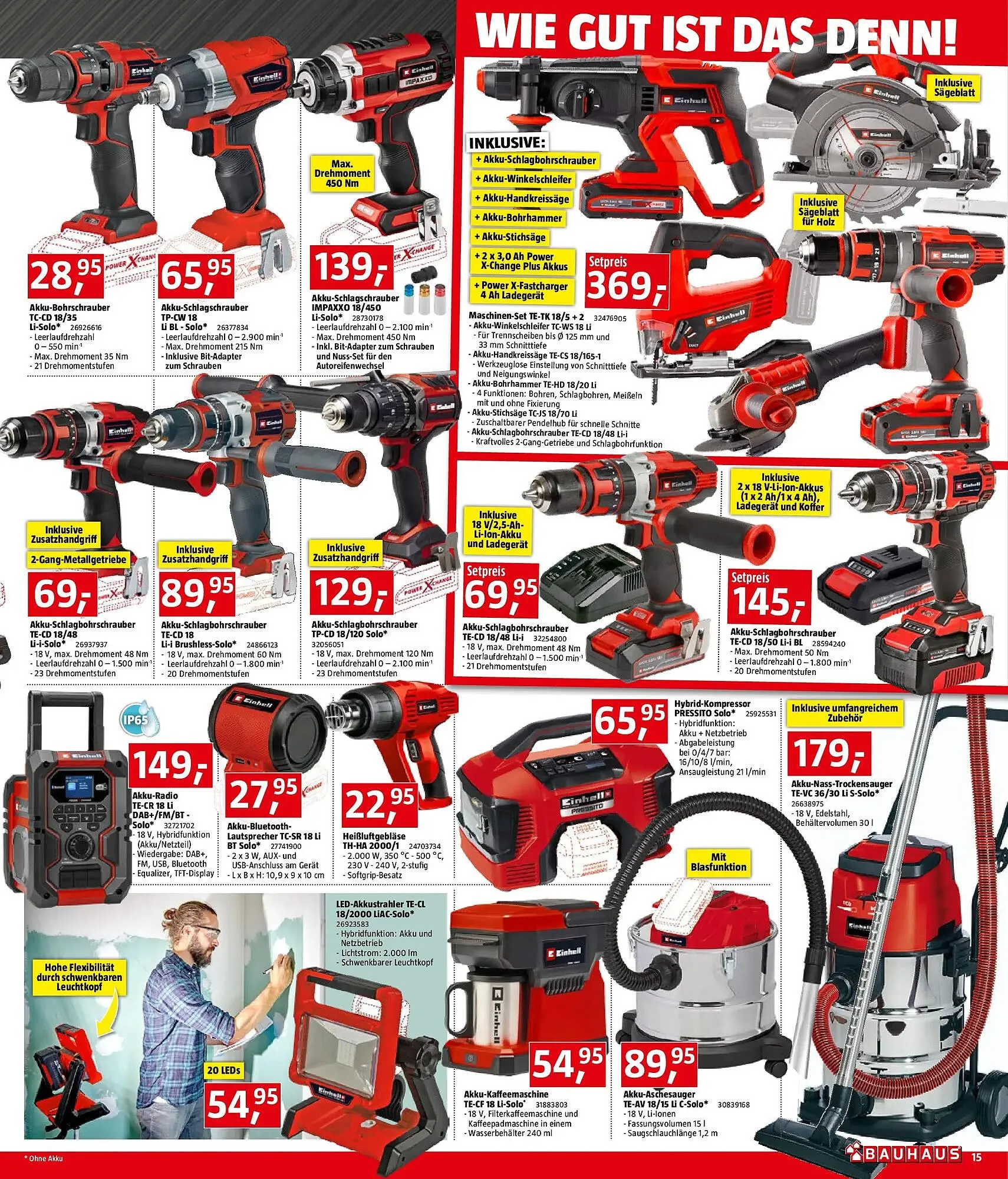 Bauhaus Flugblatt von 3. Dezember bis 31. Dezember 2025 - Flugblätt seite  15